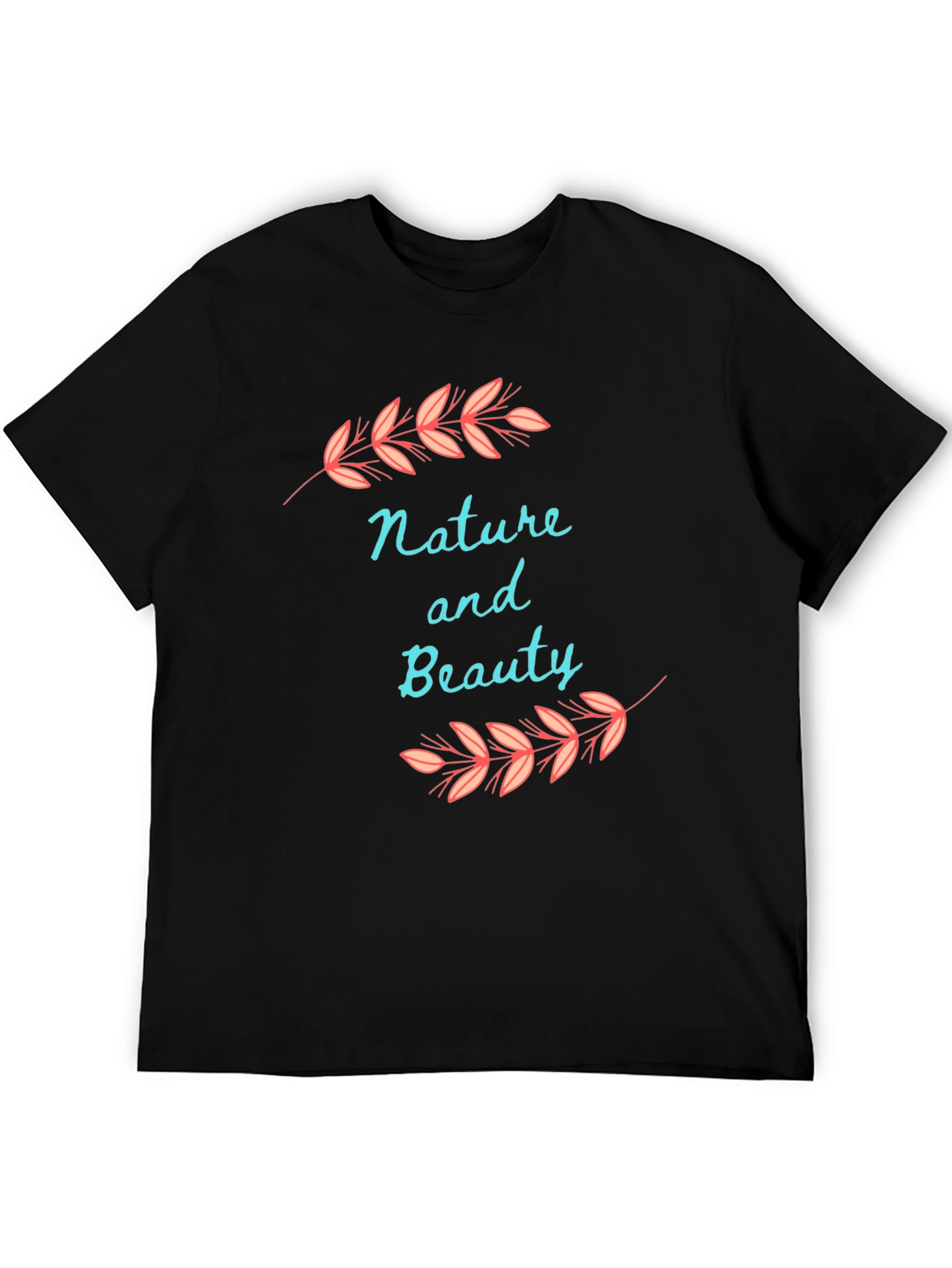 Nature and Beauty Black T-Shirt