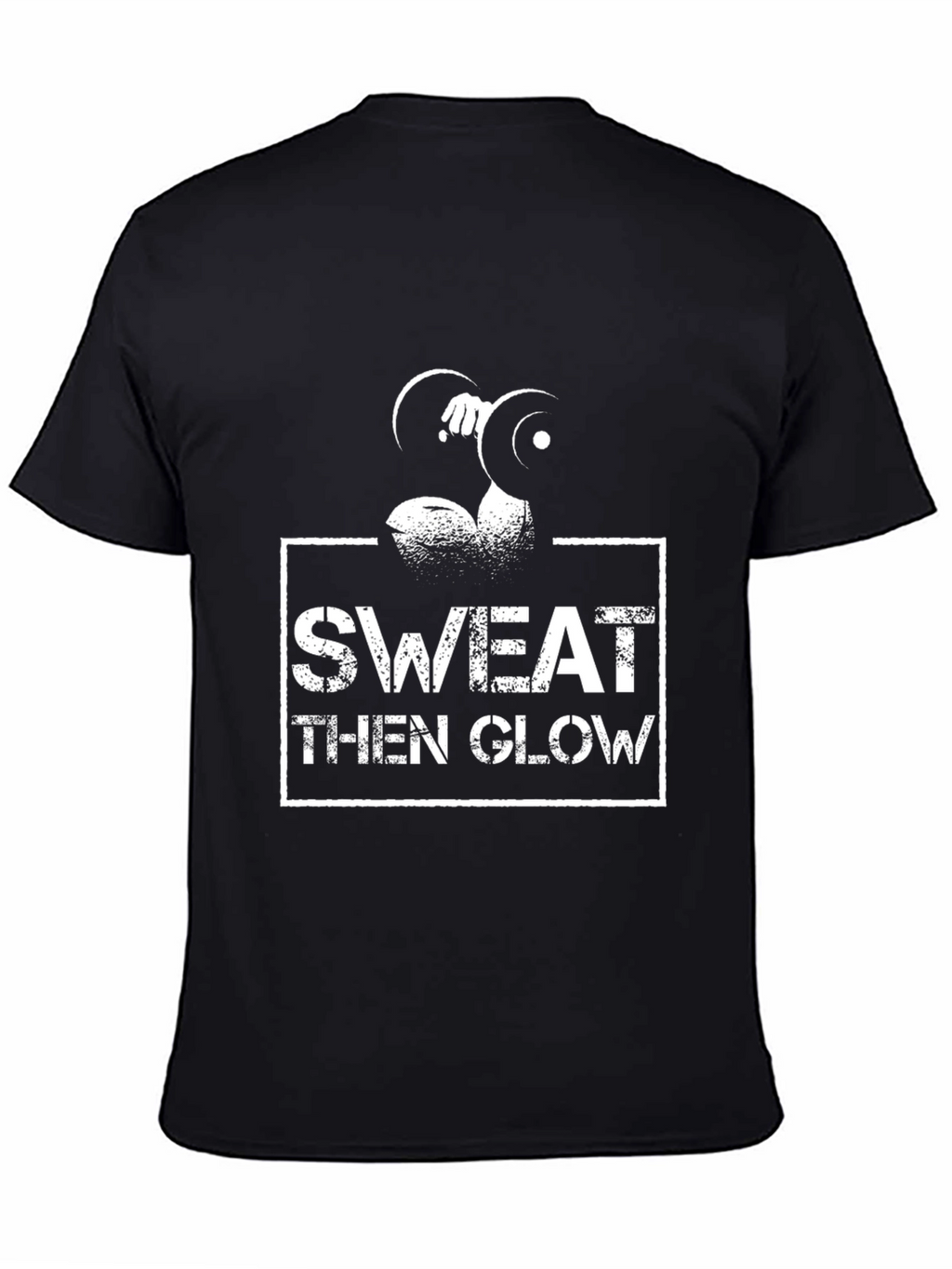 Sweat Then Glow Graphic Tee - Gym Motivation