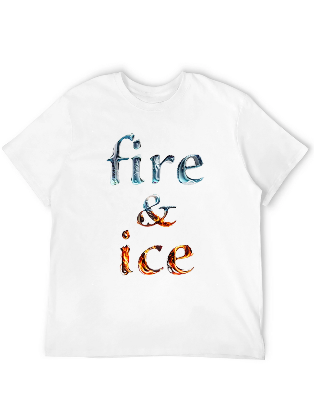 Fire and Ice Graphic Tee - Cool Design T-Shirt
