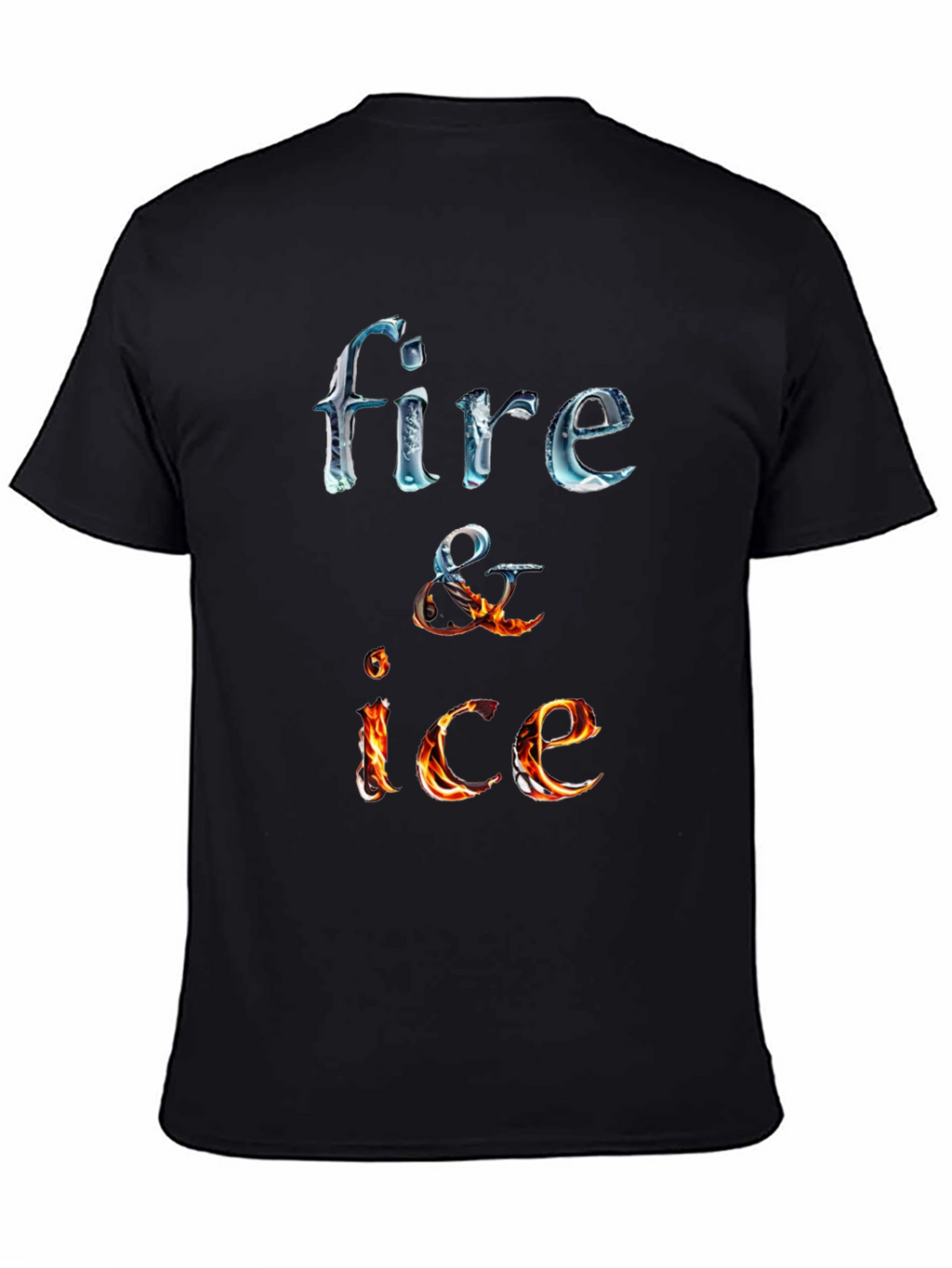 Fire and Ice Graphic Tee - Cool Design T-Shirt