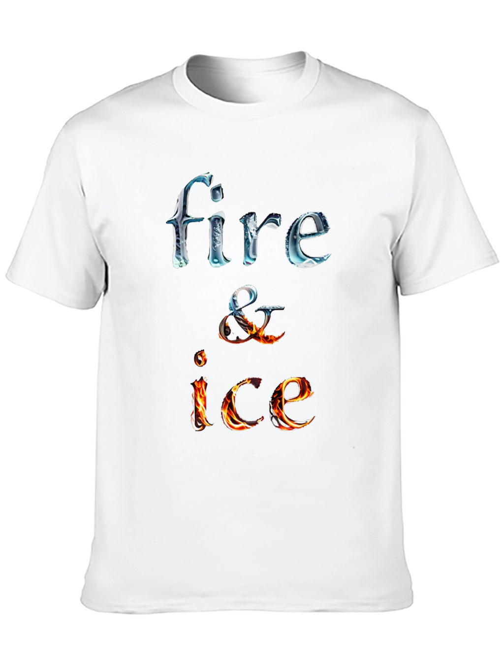 Fire and Ice Graphic Tee - Cool Design T-Shirt