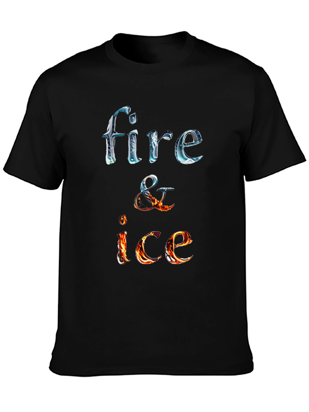 Fire and Ice Graphic Tee - Cool Design T-Shirt