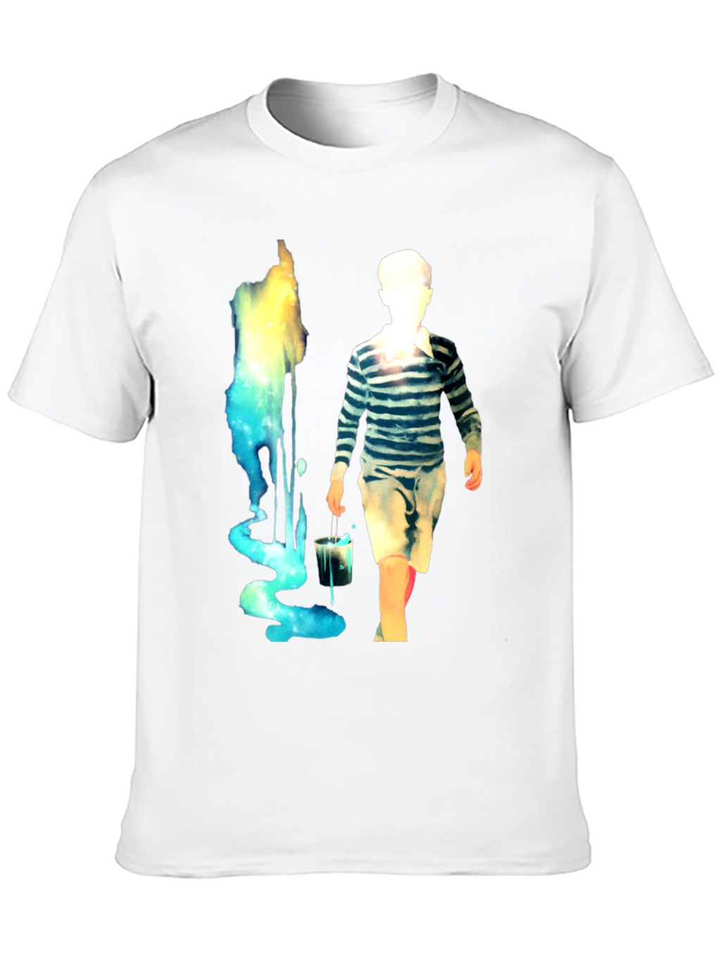 Artistic Boy with Paint T-Shirt - Unique Design