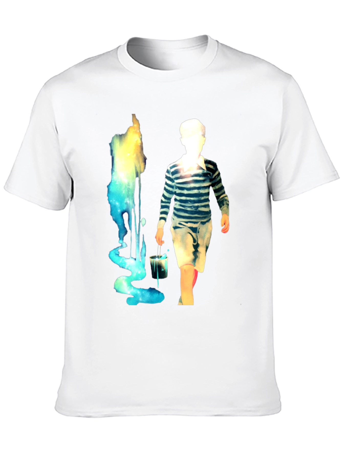Artistic Boy with Paint T-Shirt - Unique Design