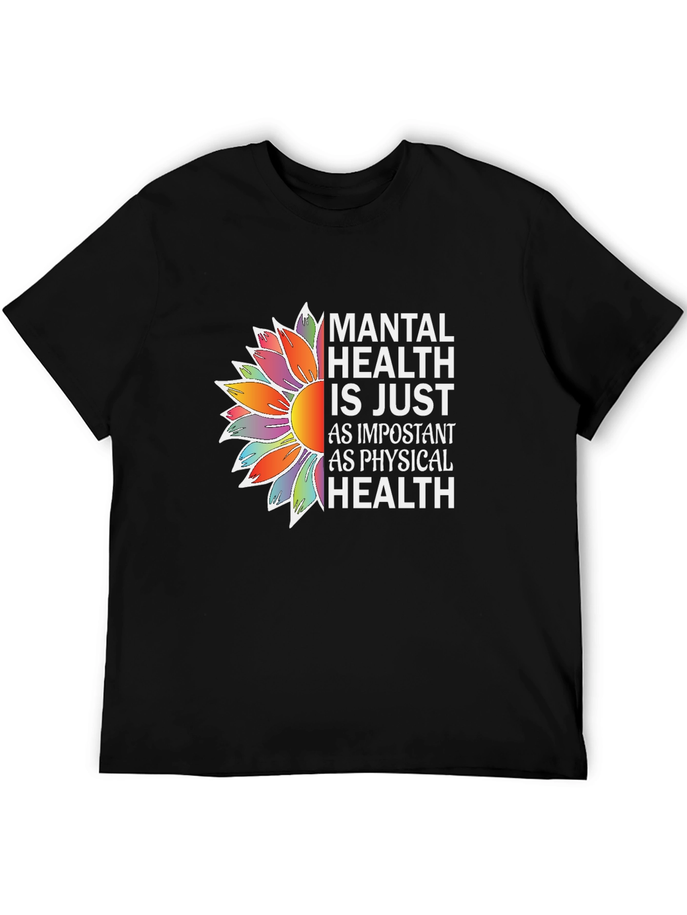Mental Health Awareness Sunflower Graphic Tee