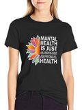 Mental Health Awareness Sunflower Graphic Tee