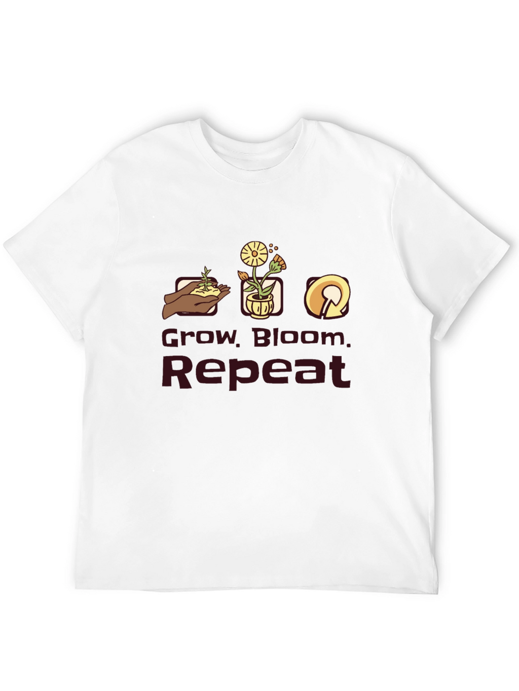 Grow Bloom Repeat Graphic T-Shirt