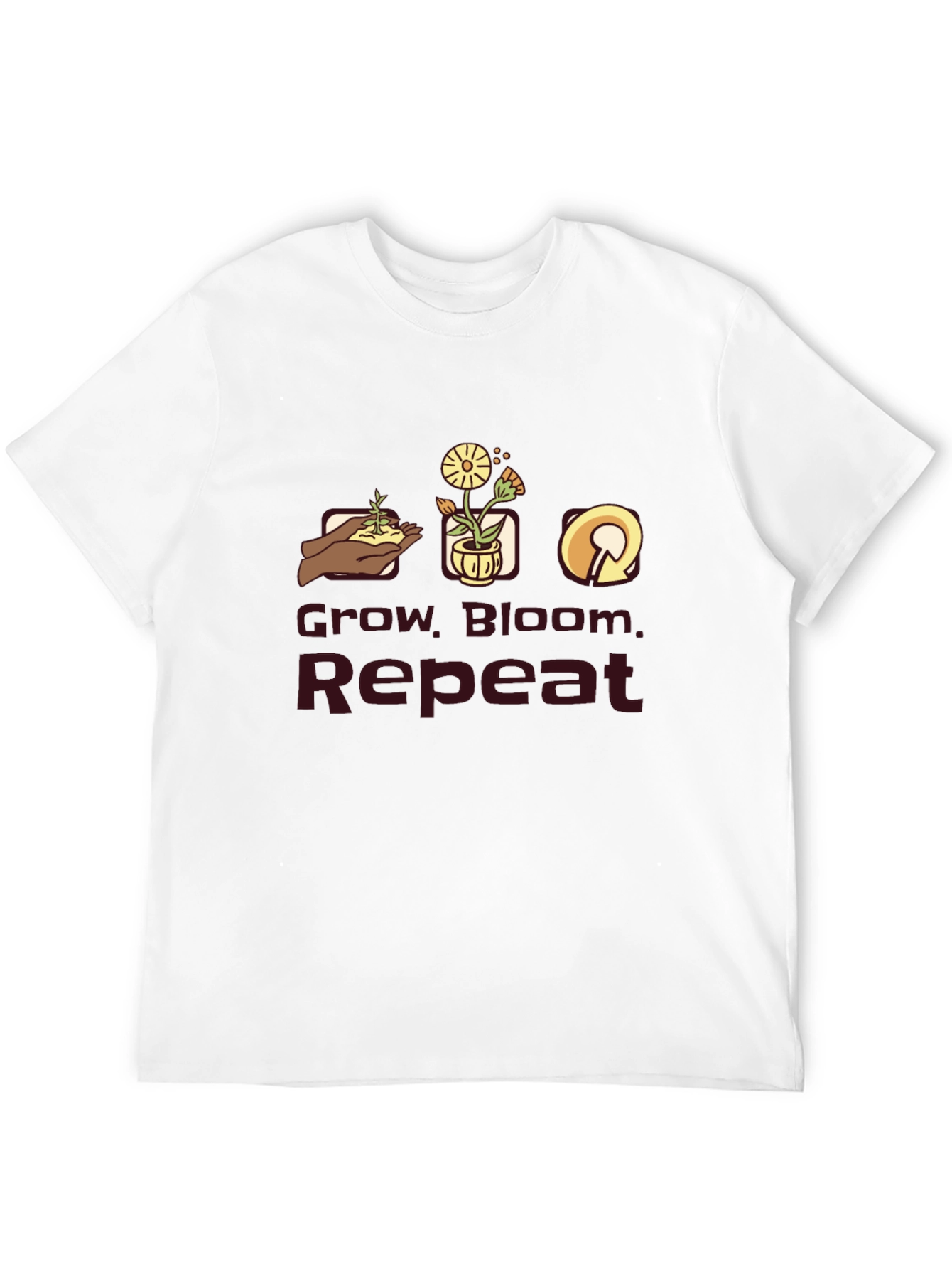 Grow Bloom Repeat Graphic T-Shirt