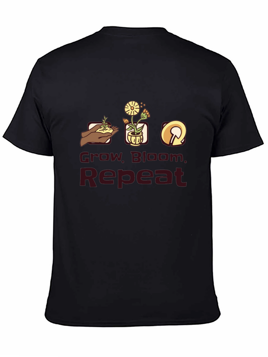 Grow Bloom Repeat Graphic T-Shirt