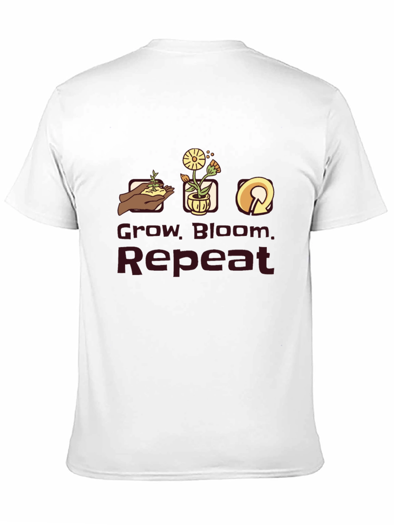 Grow Bloom Repeat Graphic T-Shirt