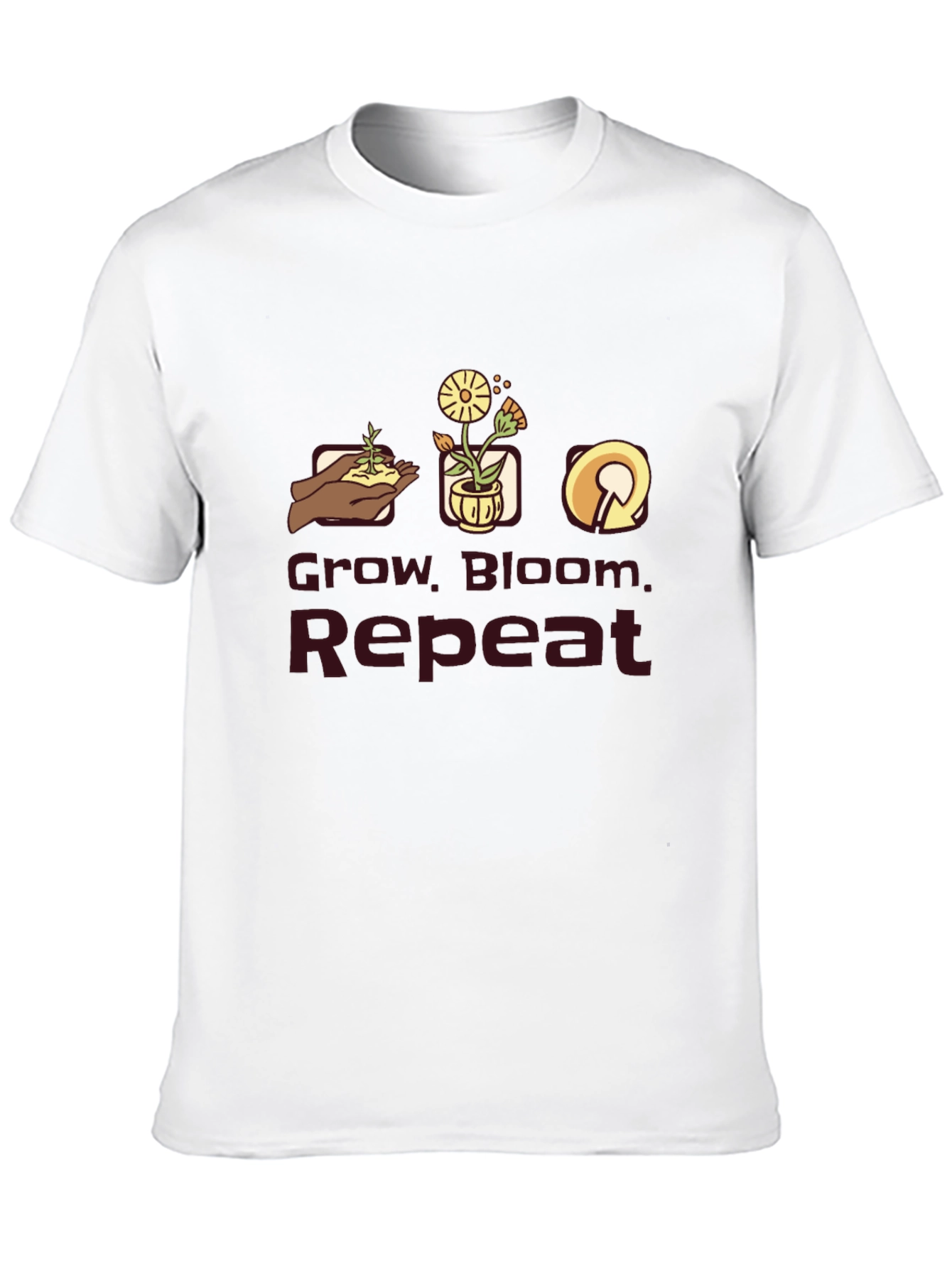 Grow Bloom Repeat Graphic T-Shirt