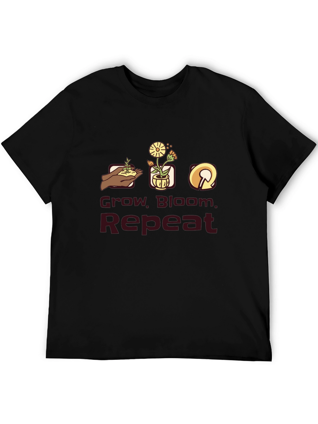 Grow Bloom Repeat Graphic T-Shirt