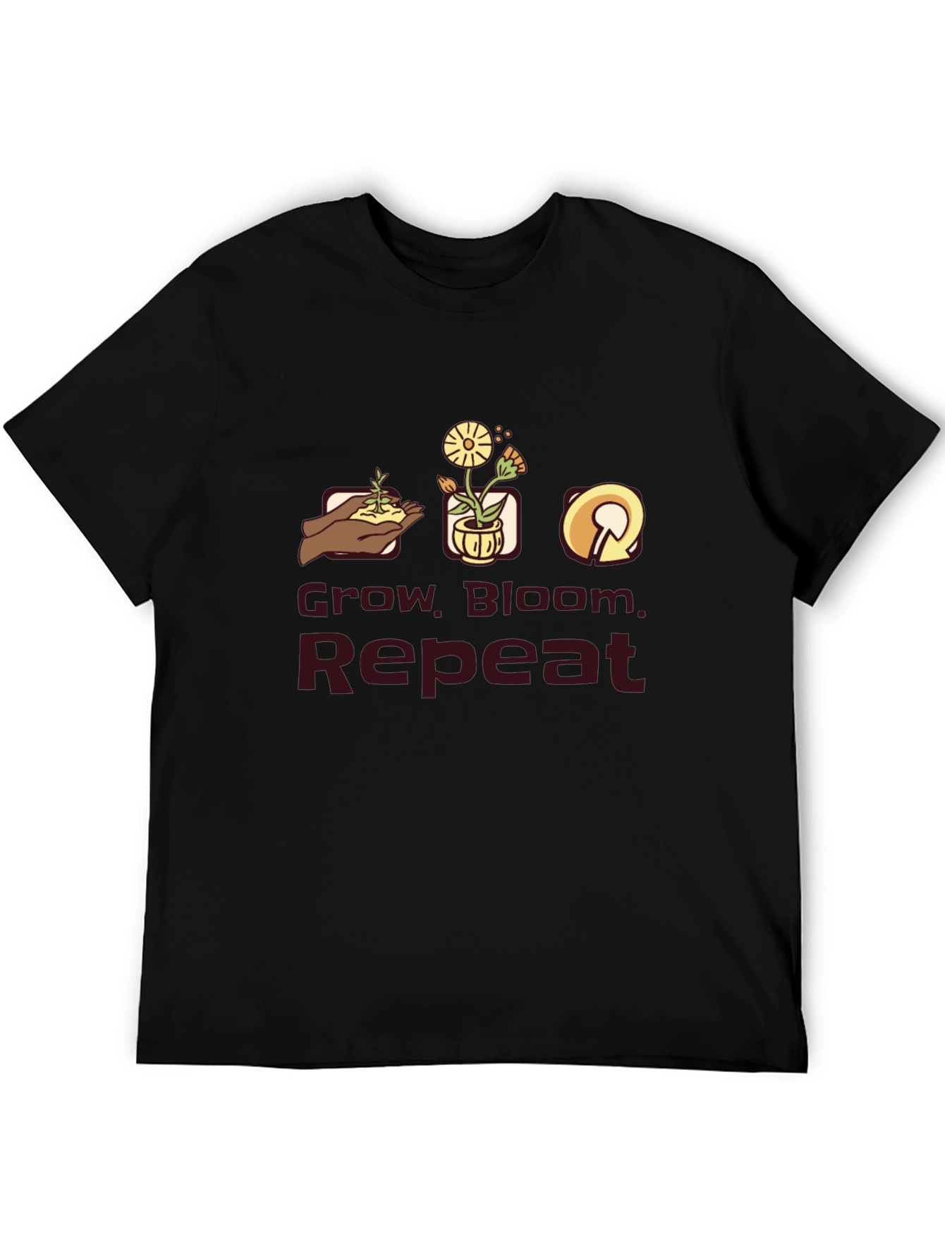 Grow Bloom Repeat Graphic T-Shirt