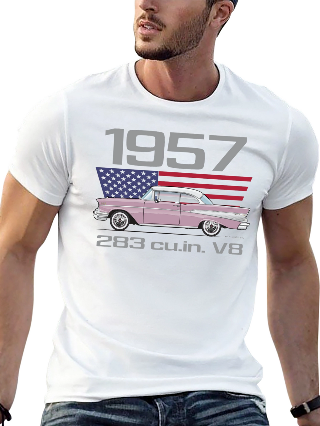 1957 Classic Car T-Shirt - Cool Design!
