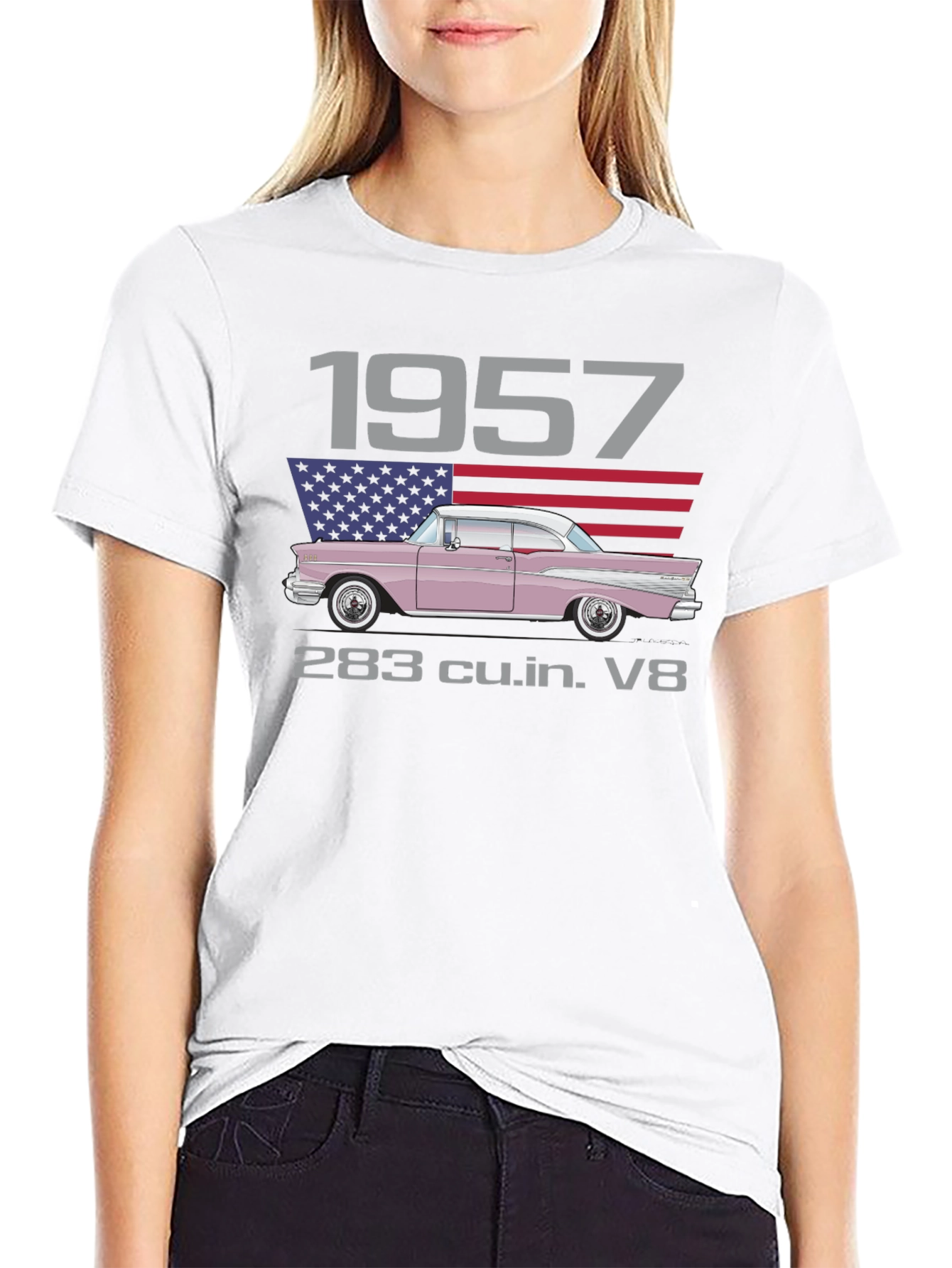 1957 Classic Car T-Shirt - Cool Design!