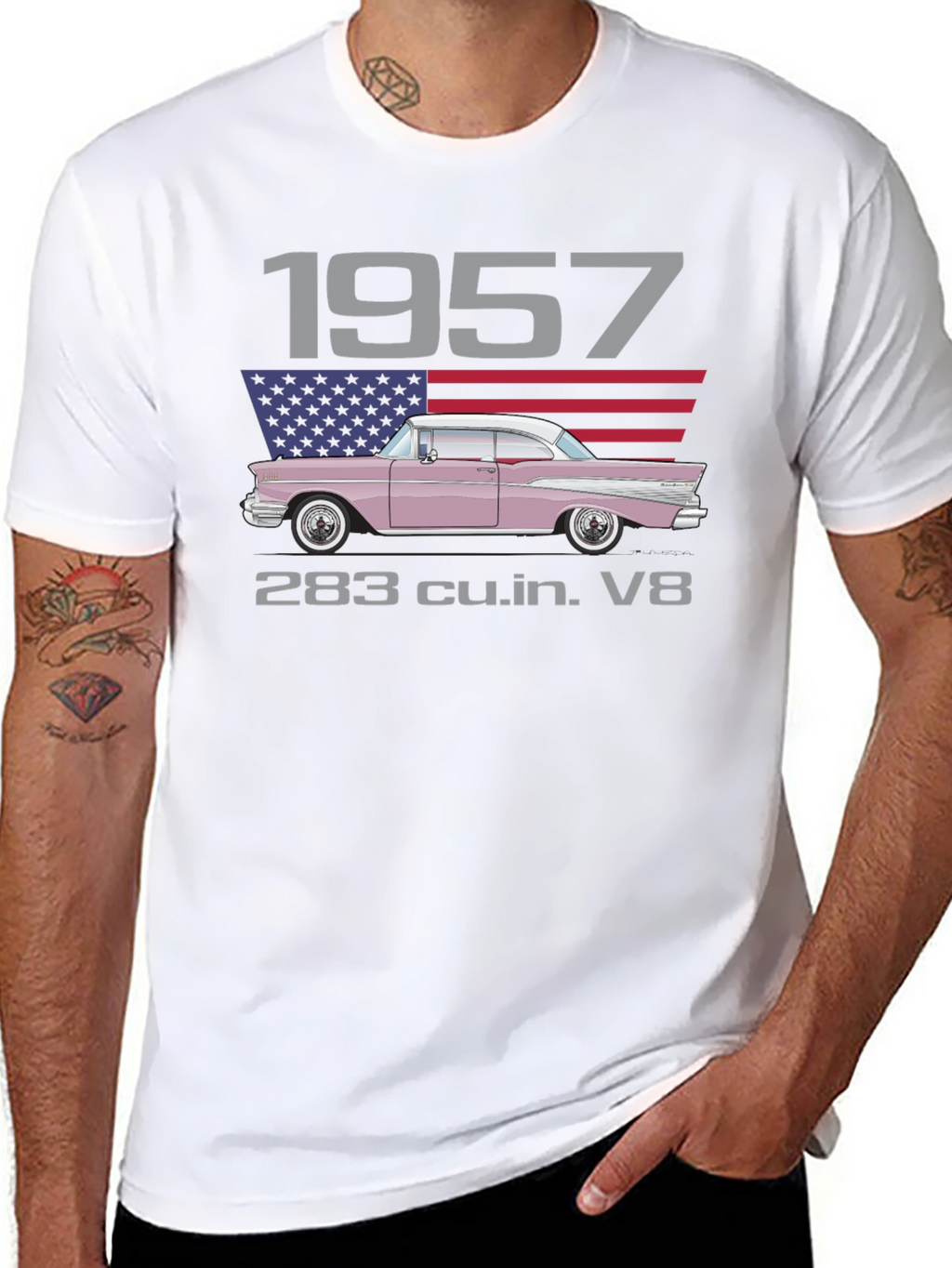 1957 Classic Car T-Shirt - Cool Design!