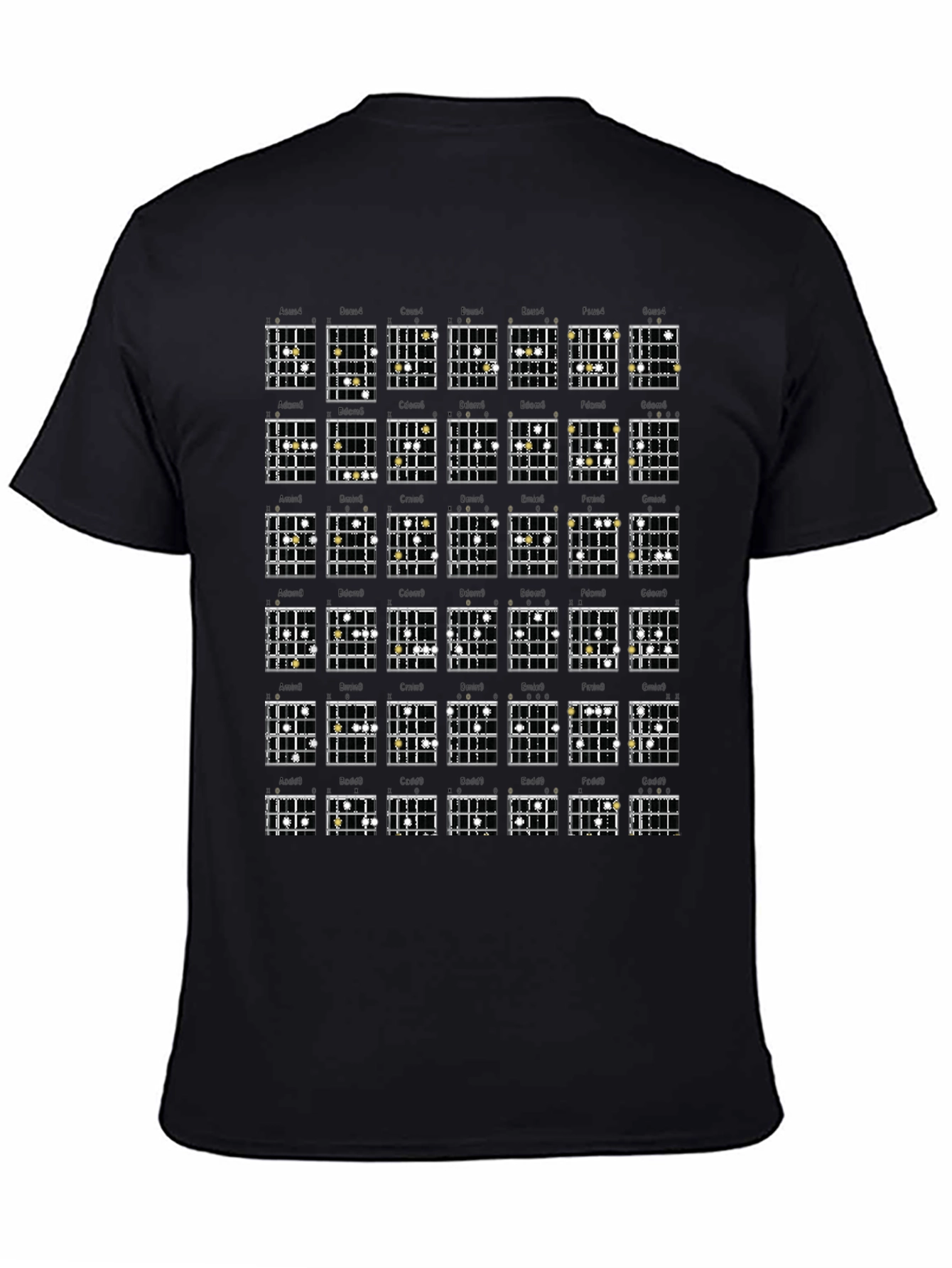 Guitar Chords Graphic Print T-Shirt