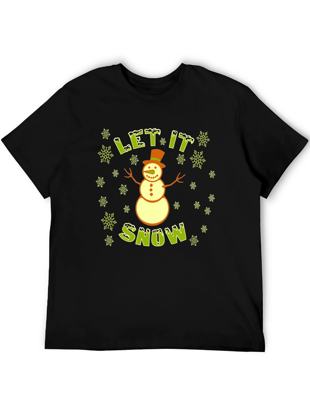 Let It Snow Snowman T-Shirt - Holiday Tee