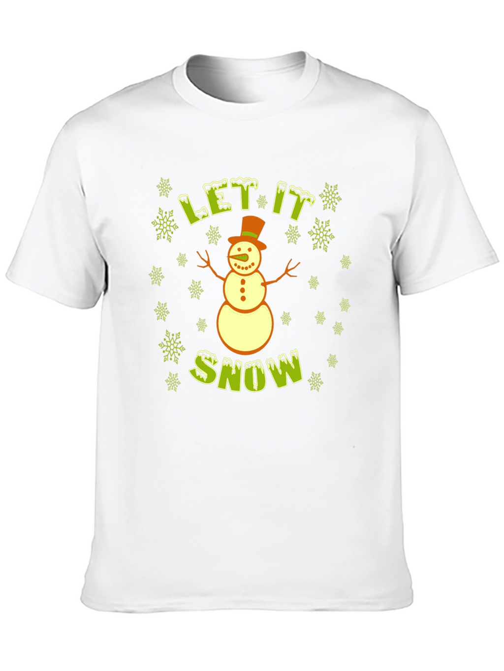 Let It Snow Snowman T-Shirt - Holiday Tee
