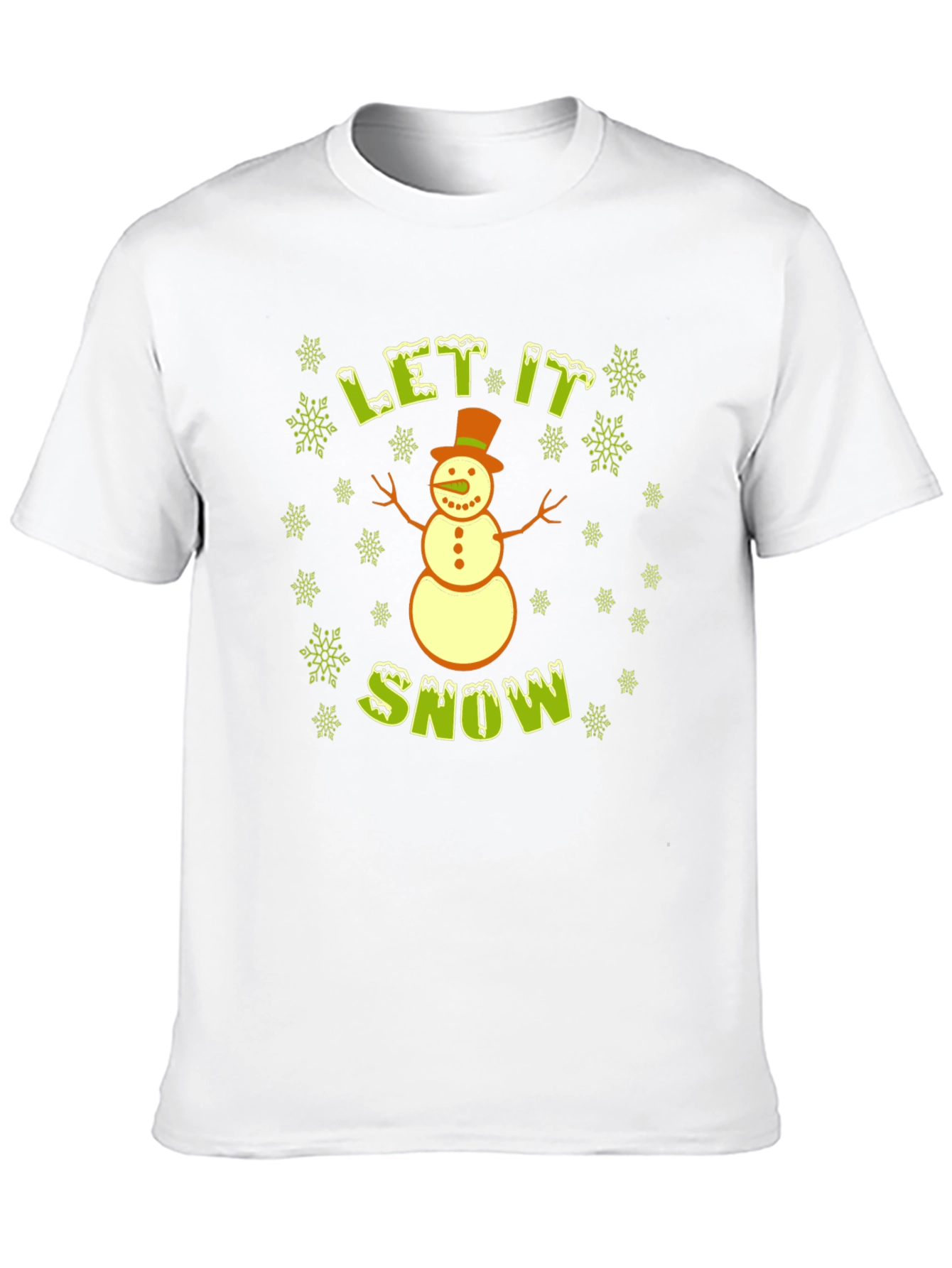 Let It Snow Snowman T-Shirt - Holiday Tee