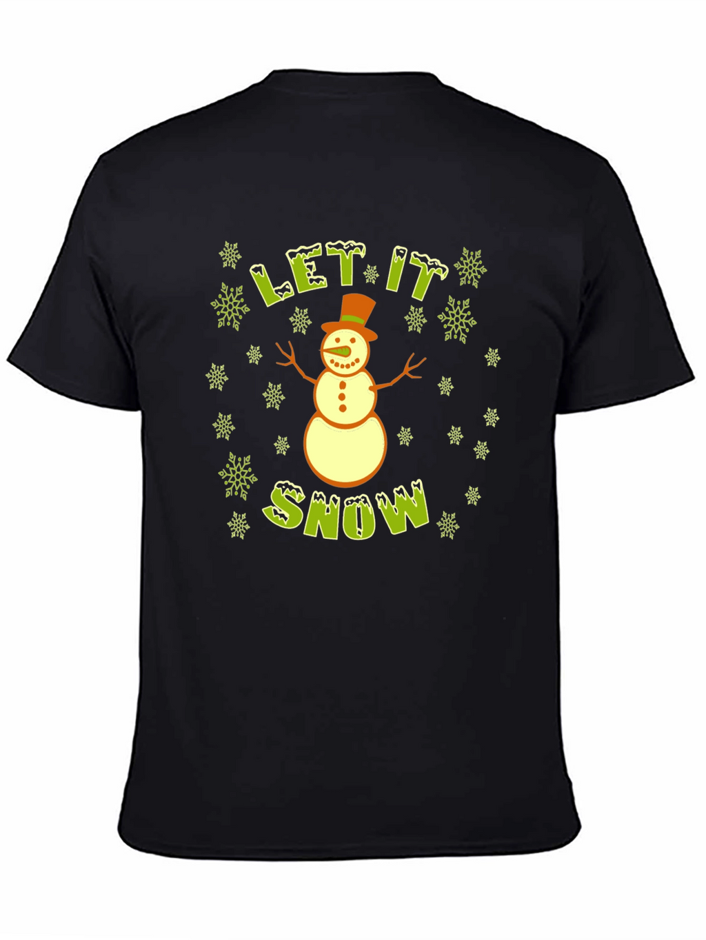 Let It Snow Snowman T-Shirt - Holiday Tee