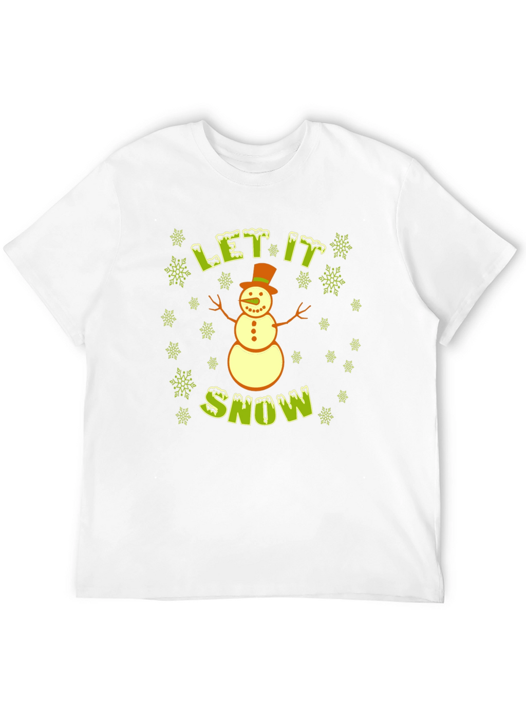 Let It Snow Snowman T-Shirt - Holiday Tee