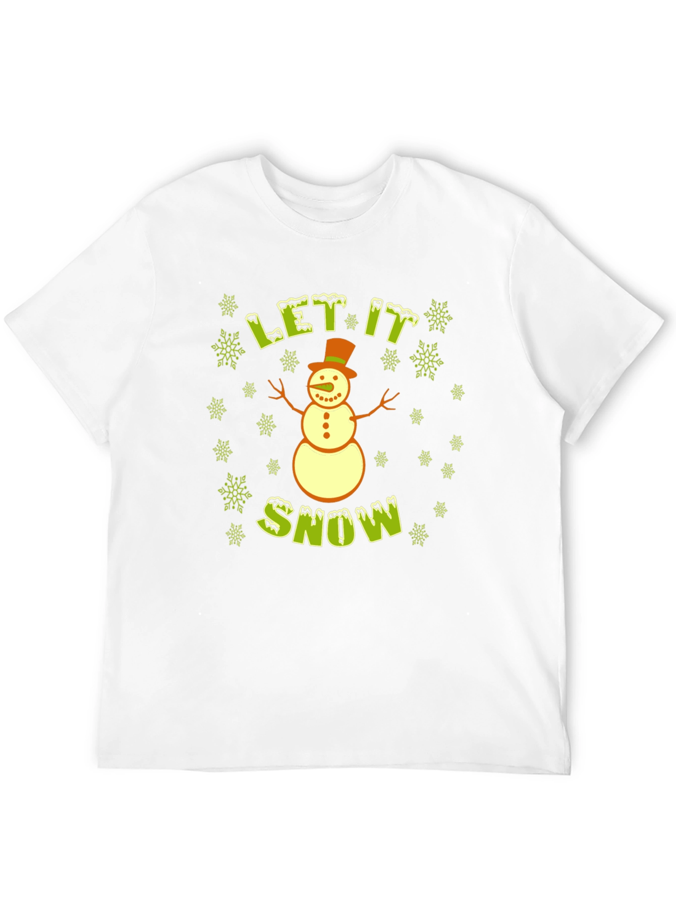 Let It Snow Snowman T-Shirt - Holiday Tee