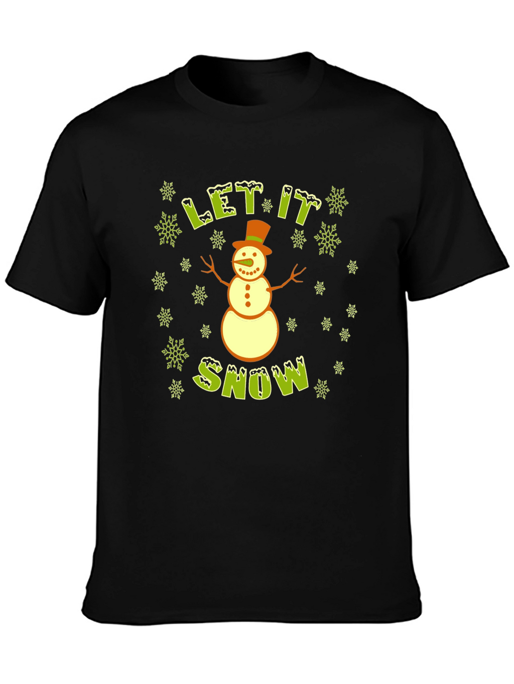 Let It Snow Snowman T-Shirt - Holiday Tee