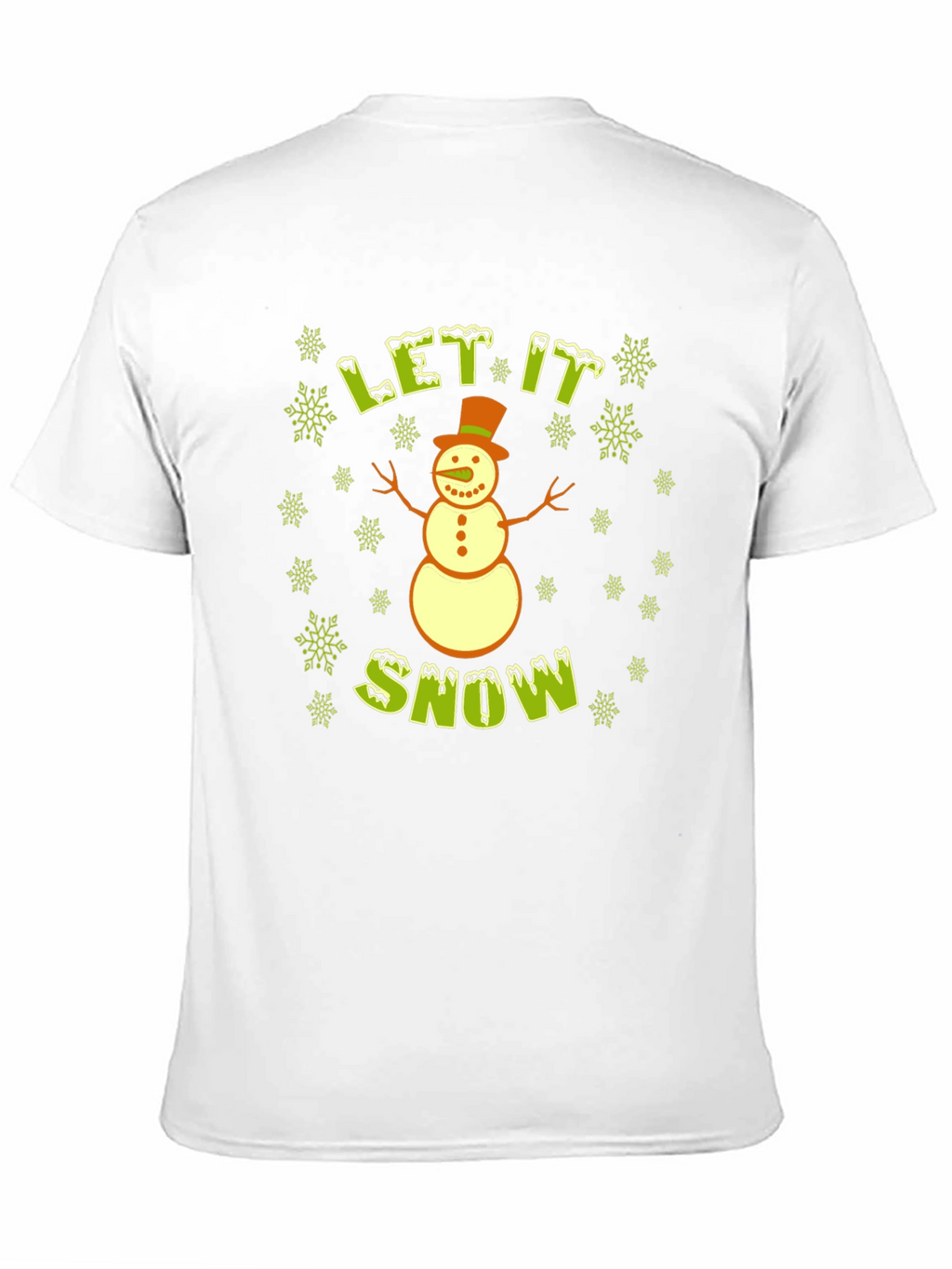 Let It Snow Snowman T-Shirt - Holiday Tee