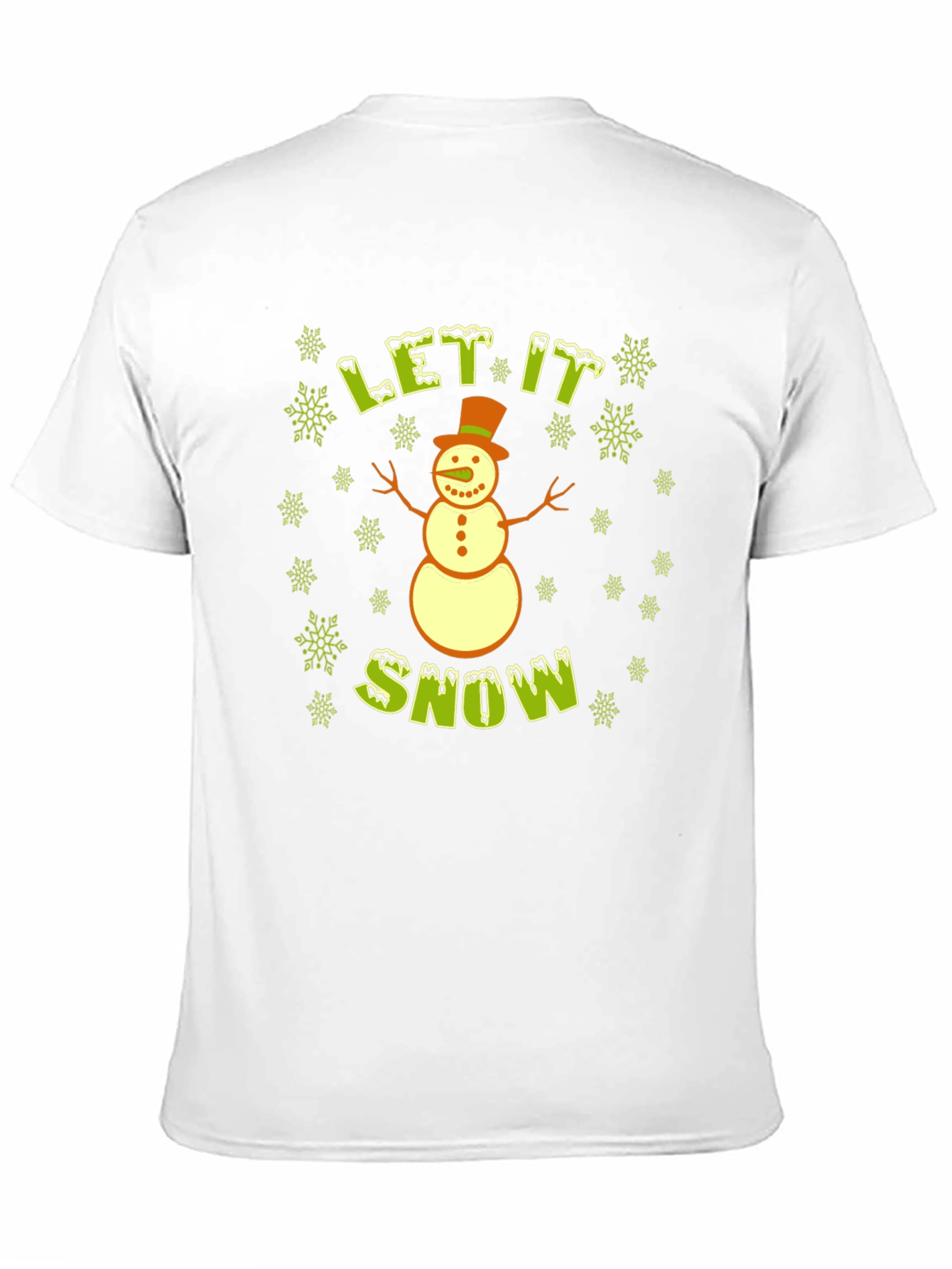 Let It Snow Snowman T-Shirt - Holiday Tee