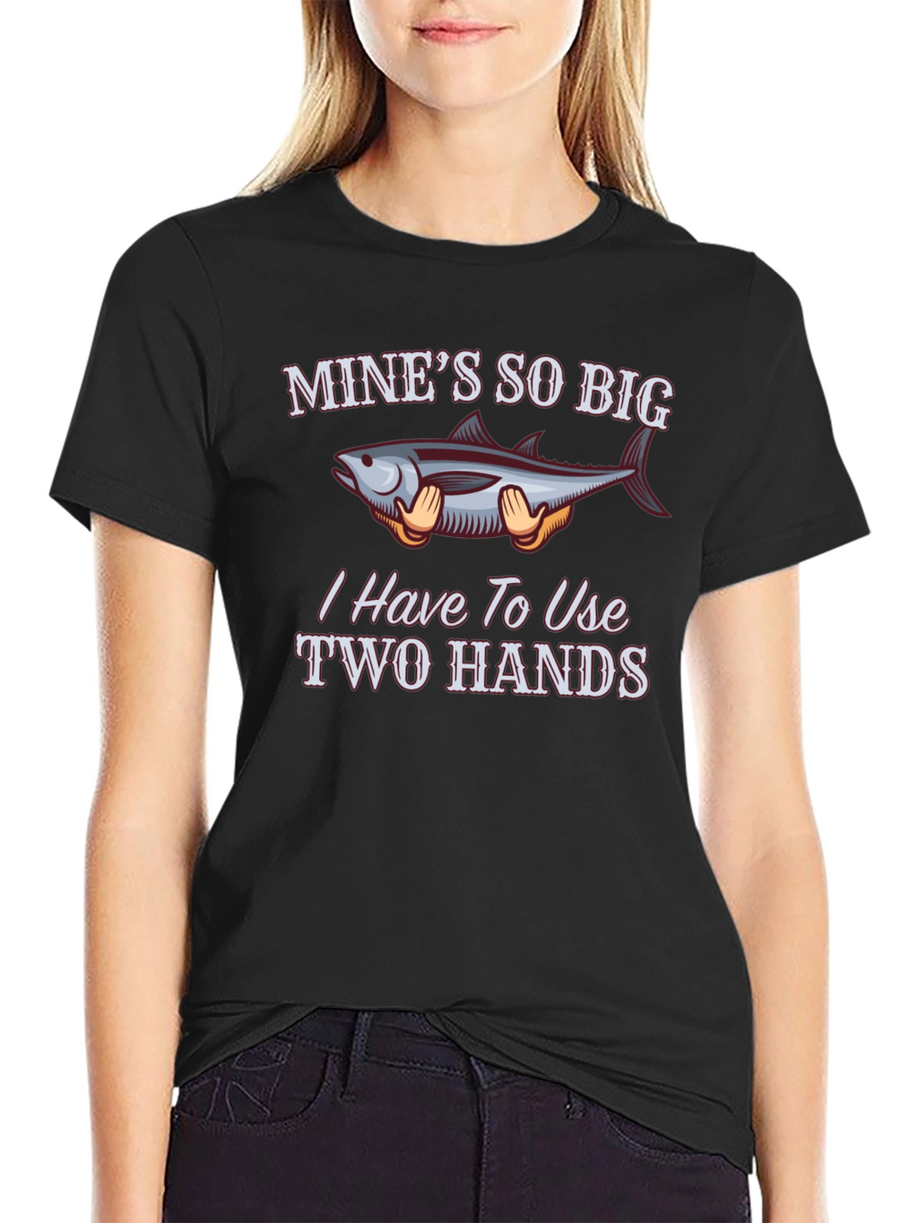 Funny Fishing T-Shirt - Mines So Big