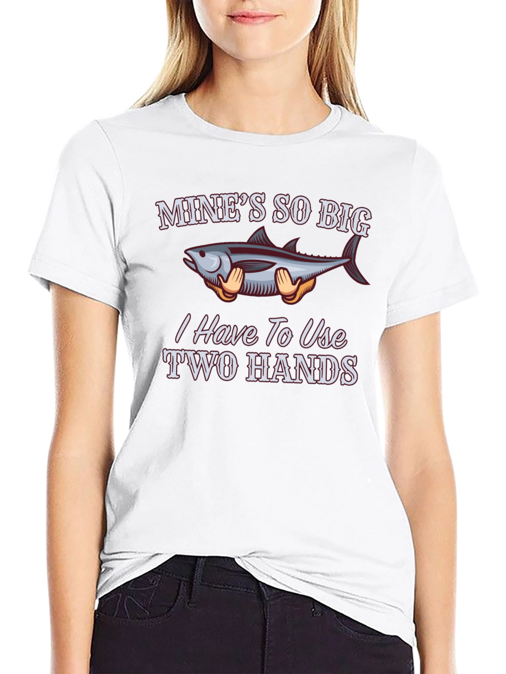 Funny Fishing T-Shirt - Mines So Big