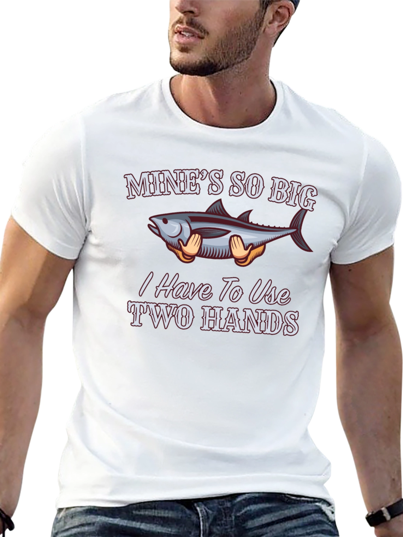 Funny Fishing T-Shirt - Mines So Big