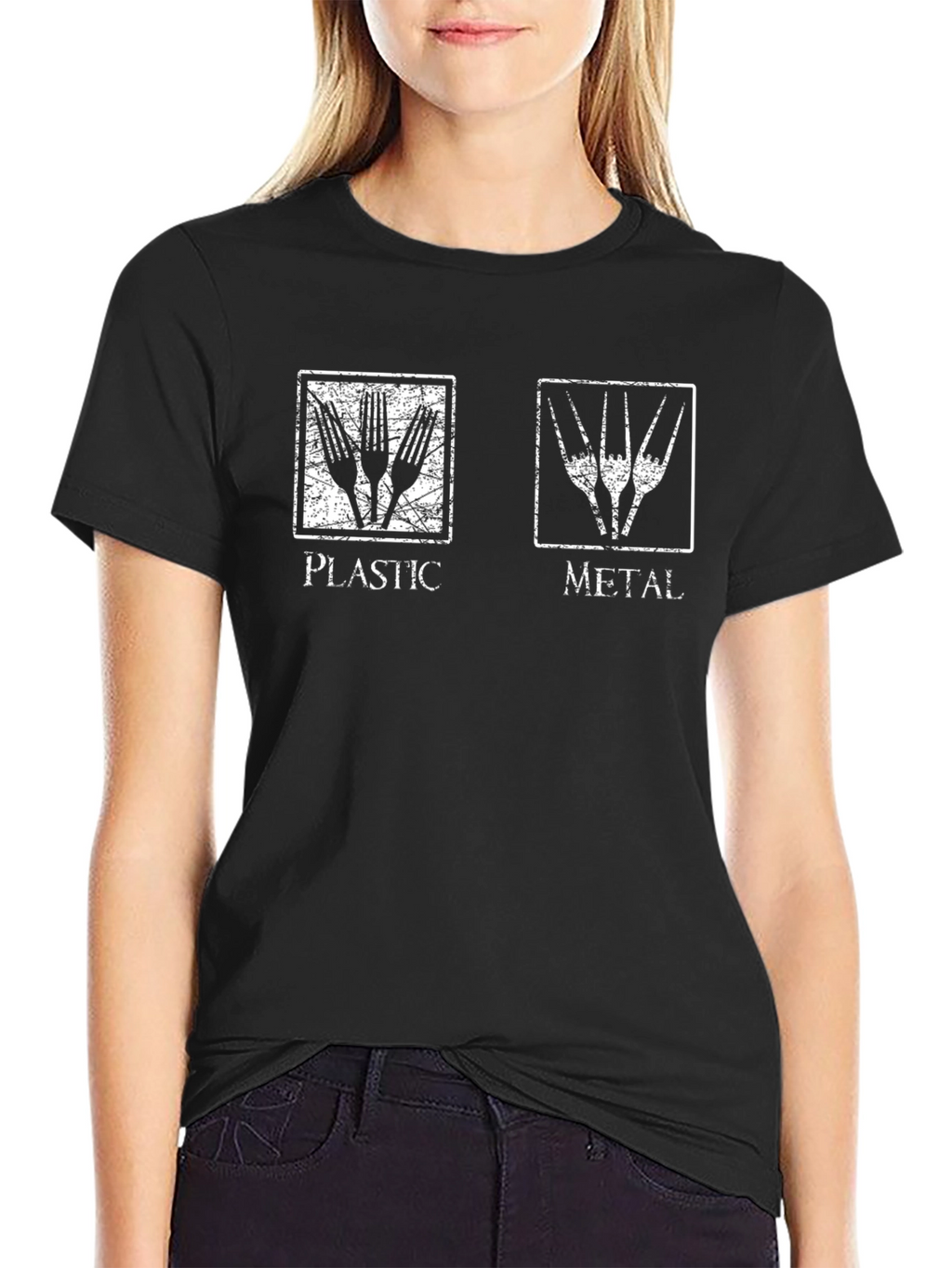 Plastic or Metal Forks Graphic Tee