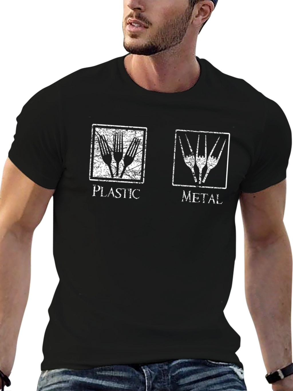 Plastic or Metal Forks Graphic Tee