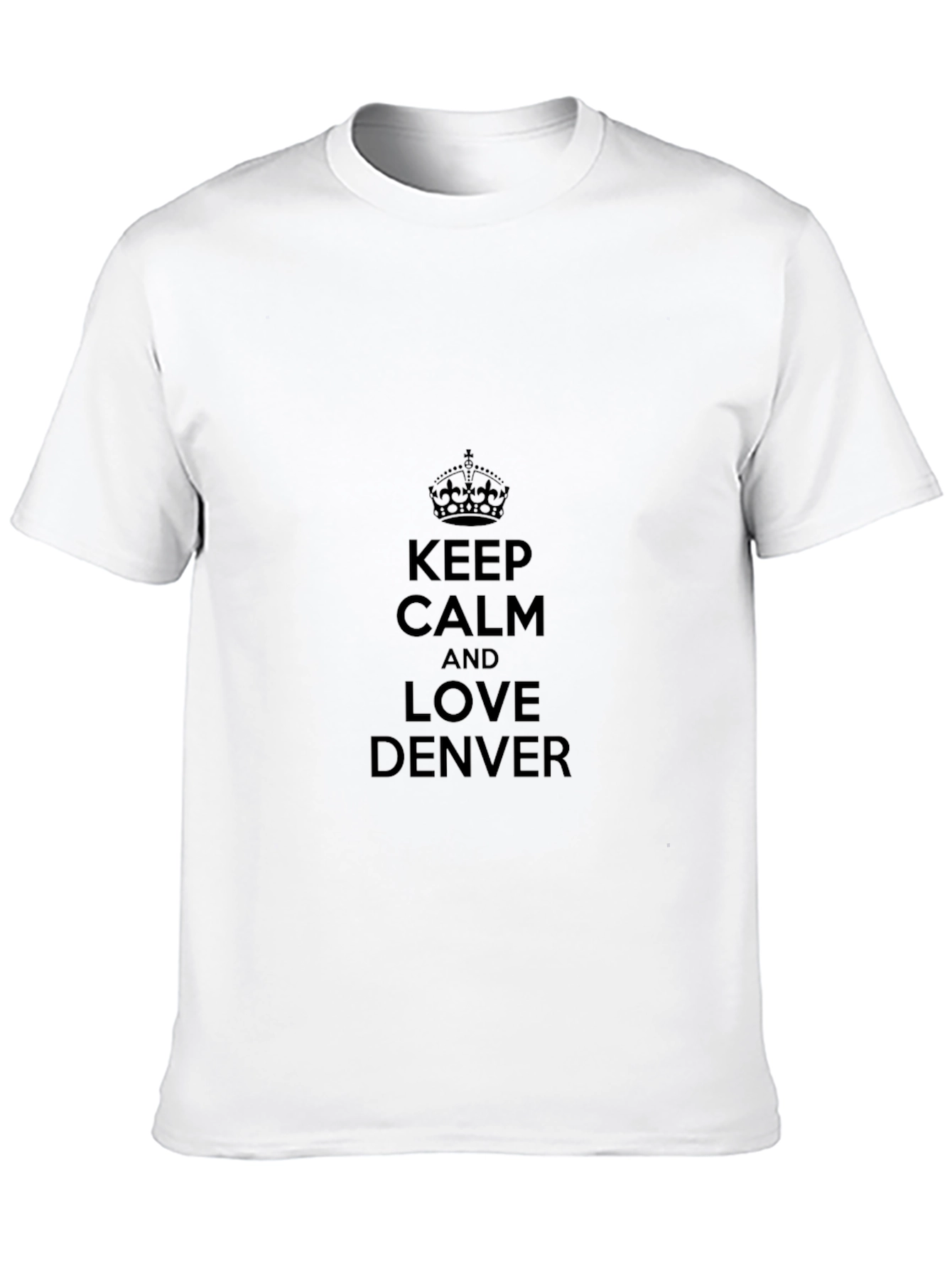 Keep Calm and Love Denver Black T-Shirt