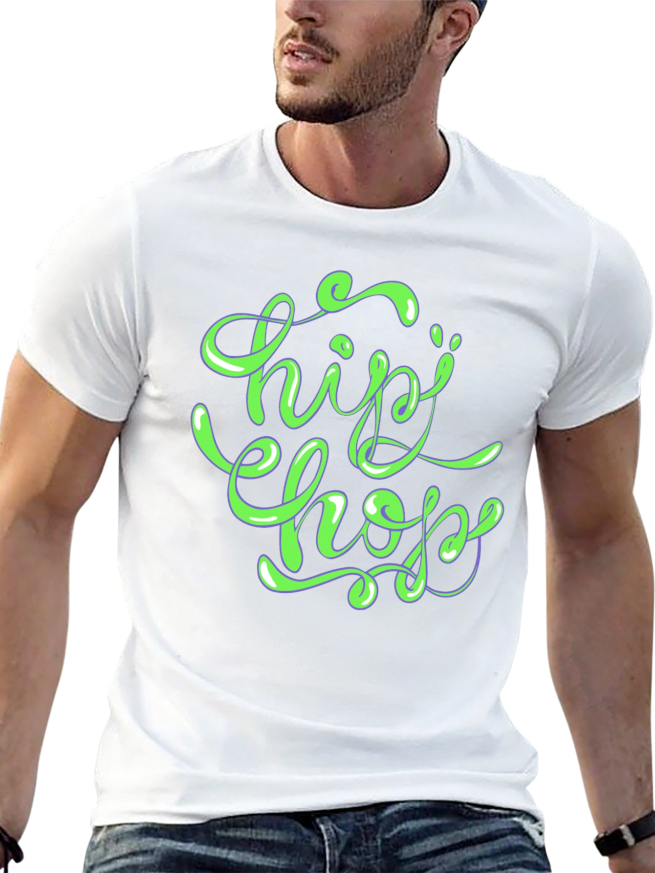 Hip Hop Graphic T-Shirt - Stylish Urban Design