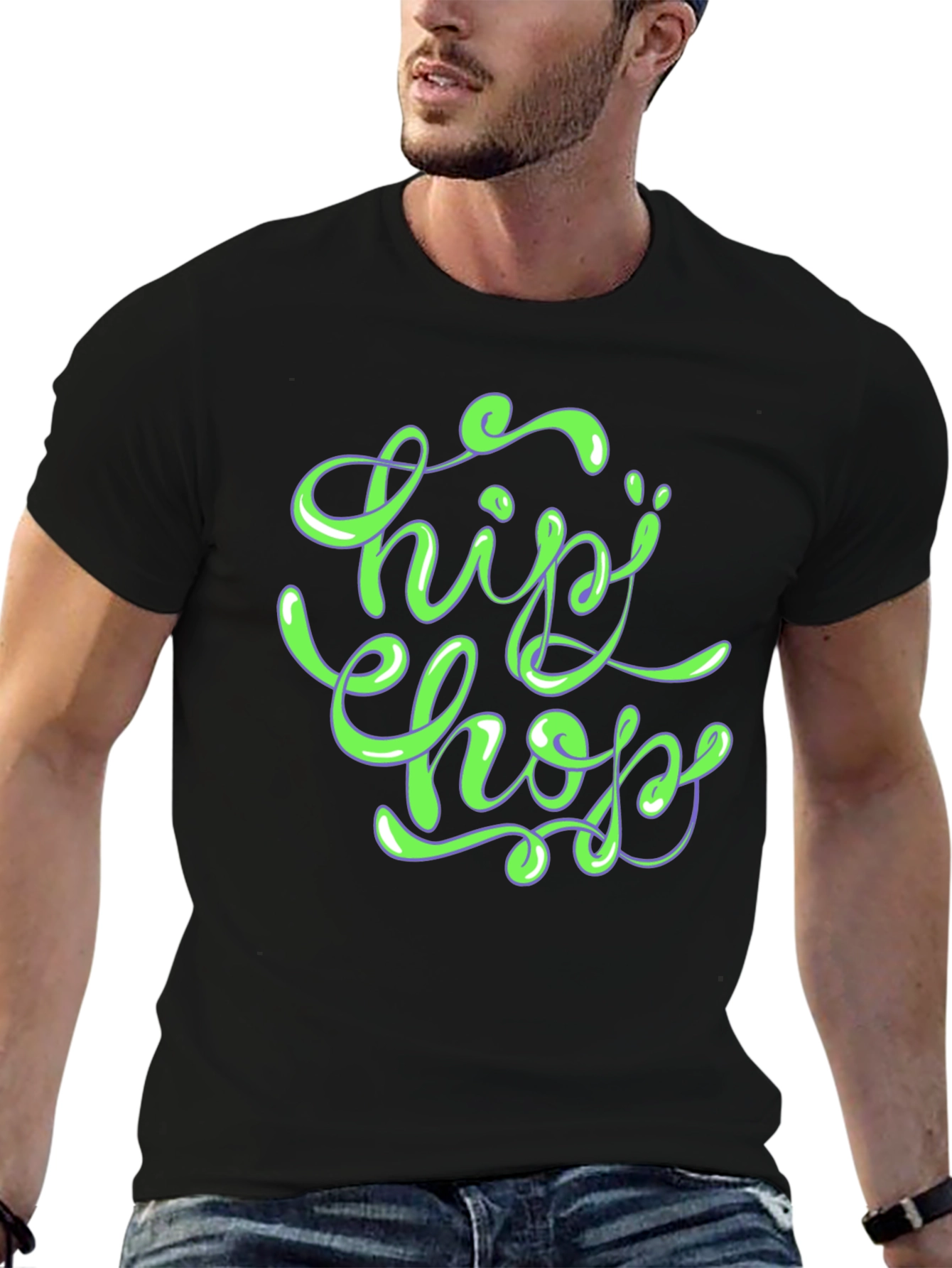 Hip Hop Graphic T-Shirt - Stylish Urban Design