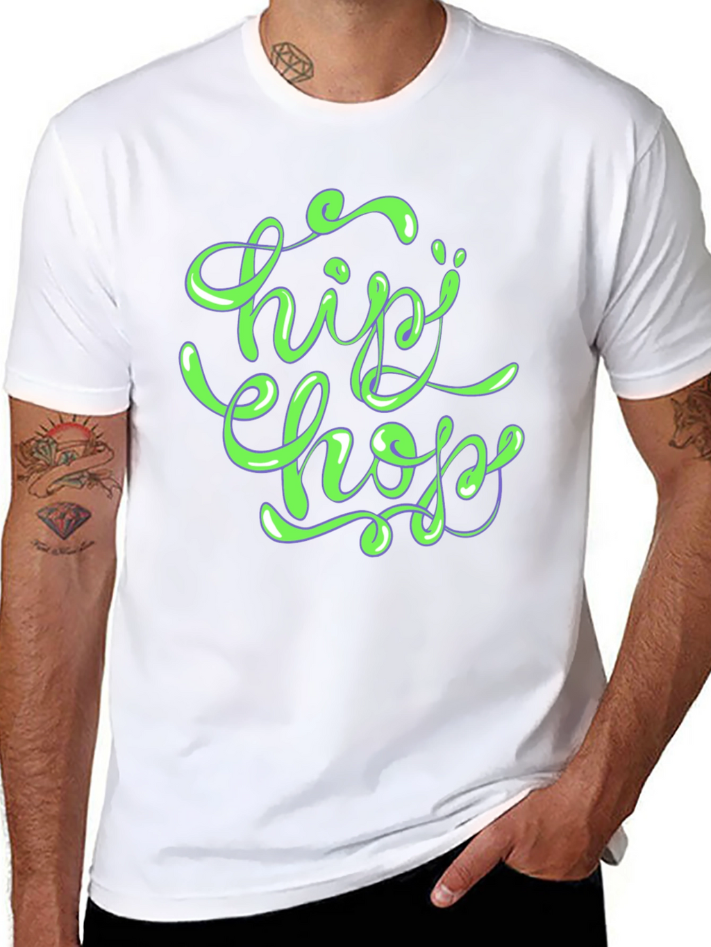 Hip Hop Graphic T-Shirt - Stylish Urban Design