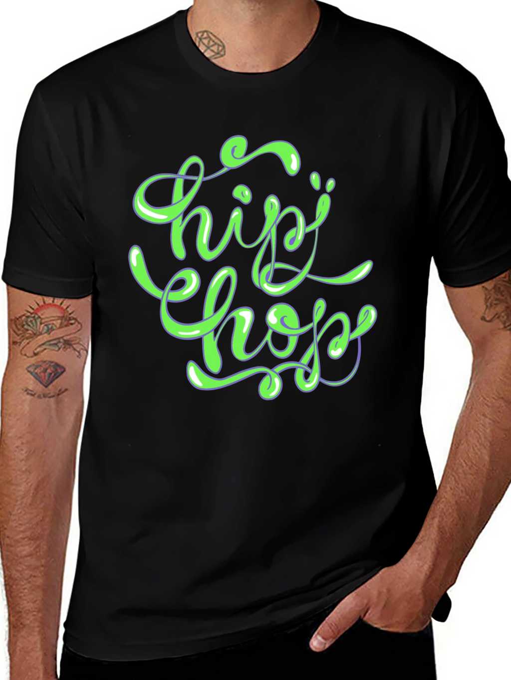 Hip Hop Graphic T-Shirt - Stylish Urban Design