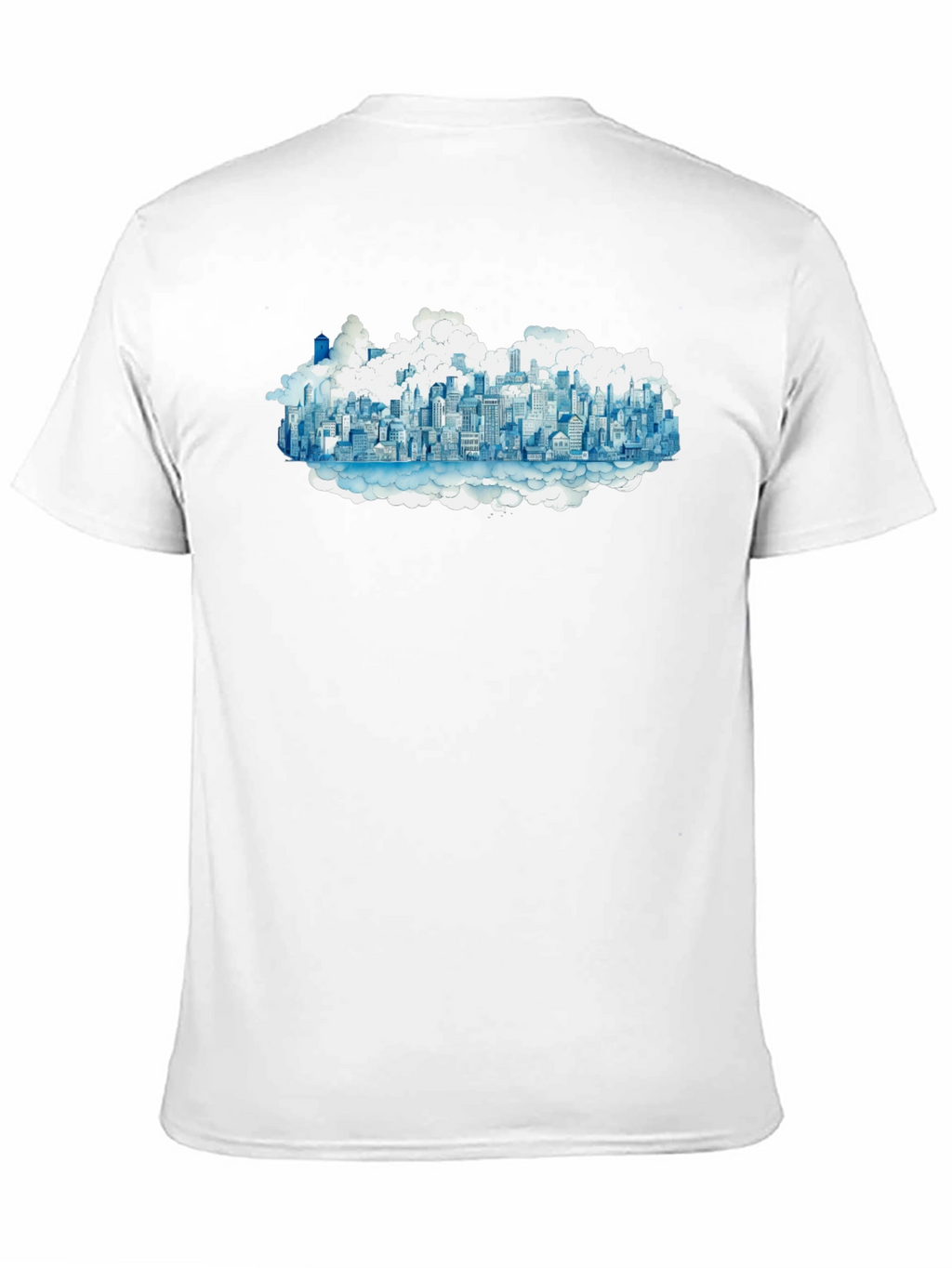 Cityscape Cloud Tee - Urban Dreamscape T-Shirt