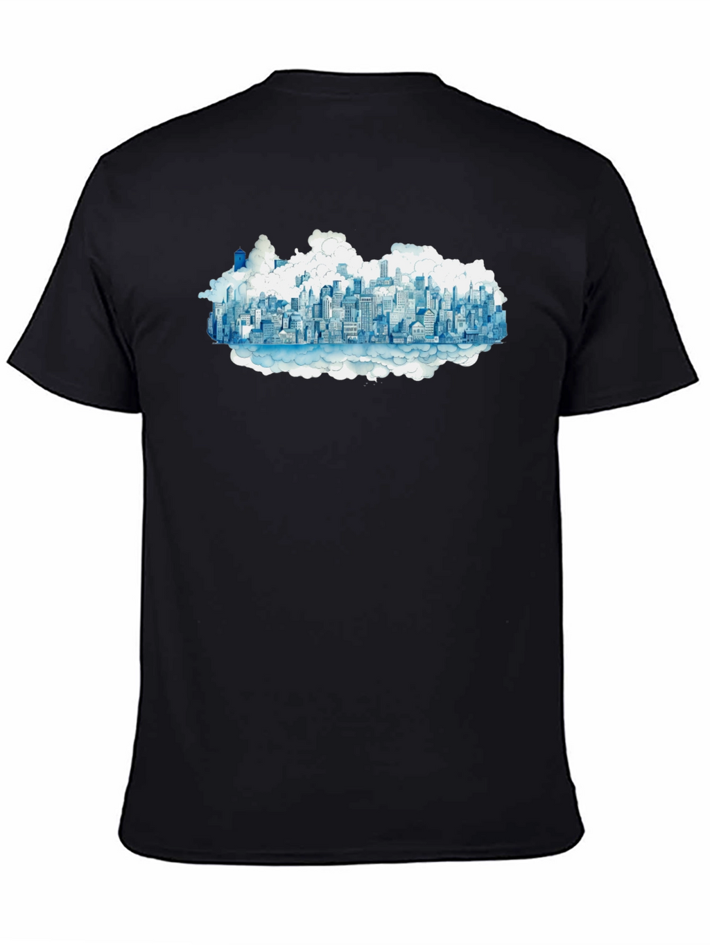 Cityscape Cloud Tee - Urban Dreamscape T-Shirt
