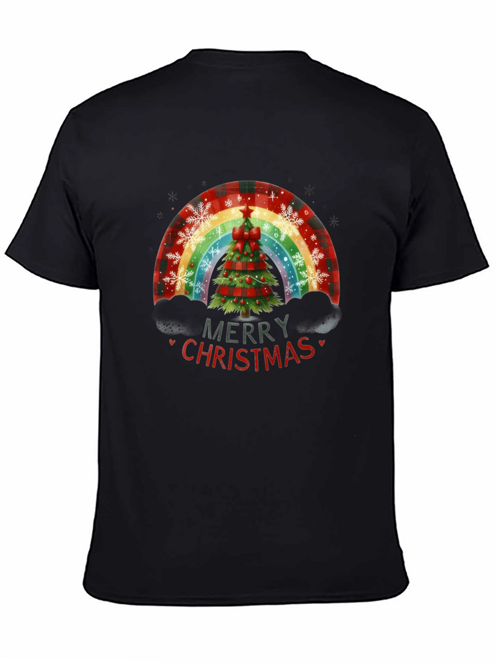 Merry Christmas Tree Rainbow T-Shirt