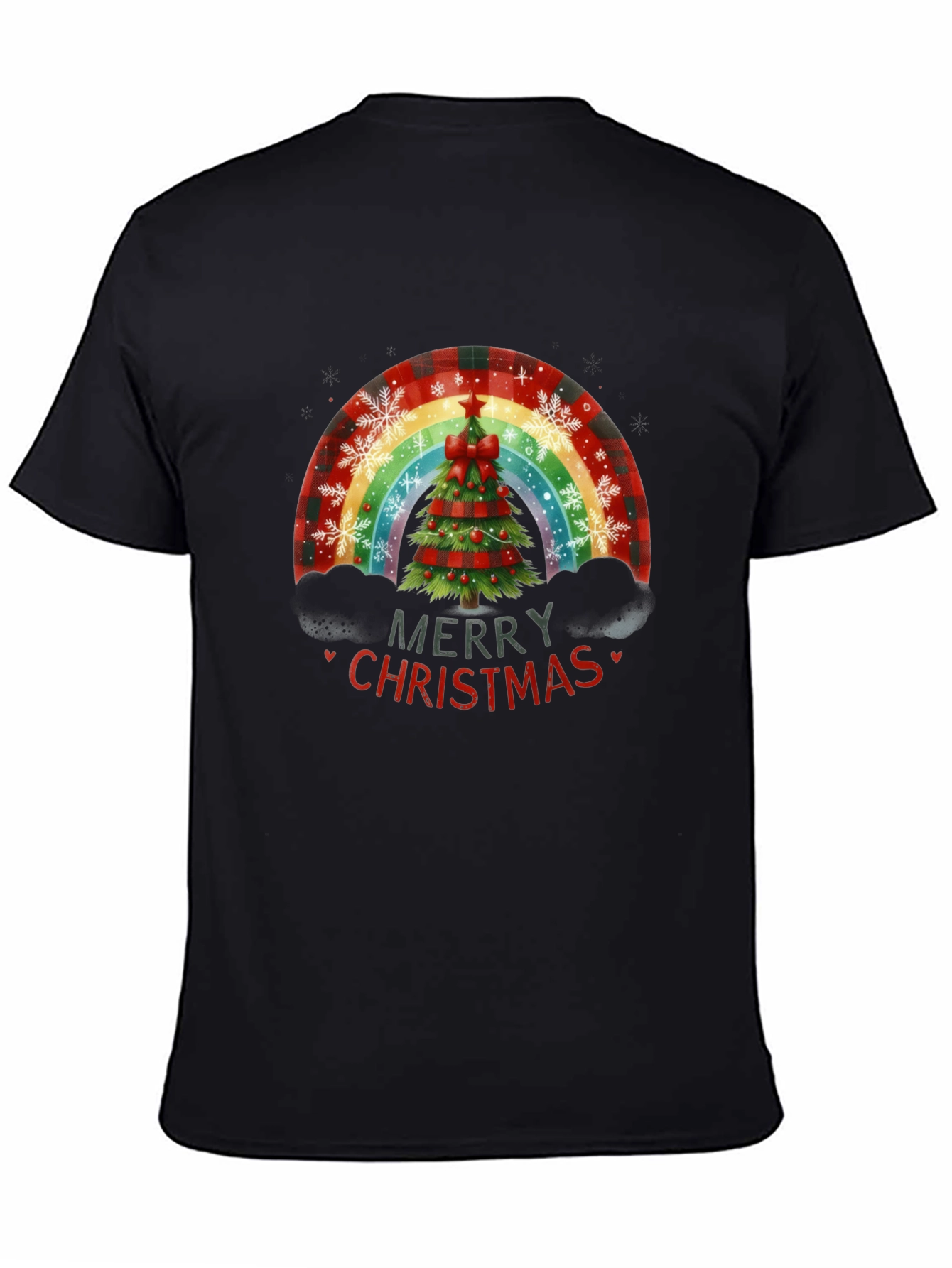 Merry Christmas Tree Rainbow T-Shirt