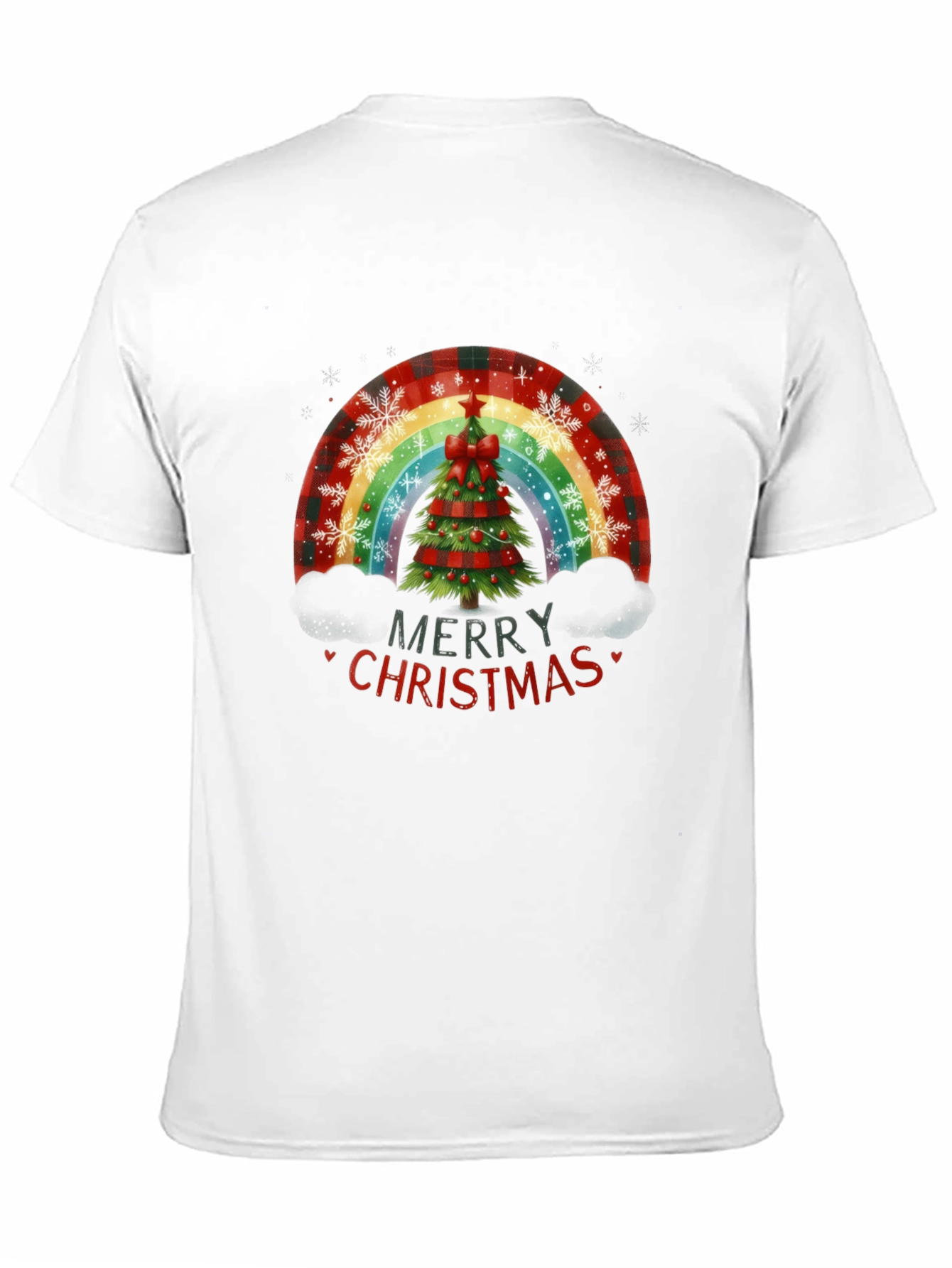 Merry Christmas Tree Rainbow T-Shirt
