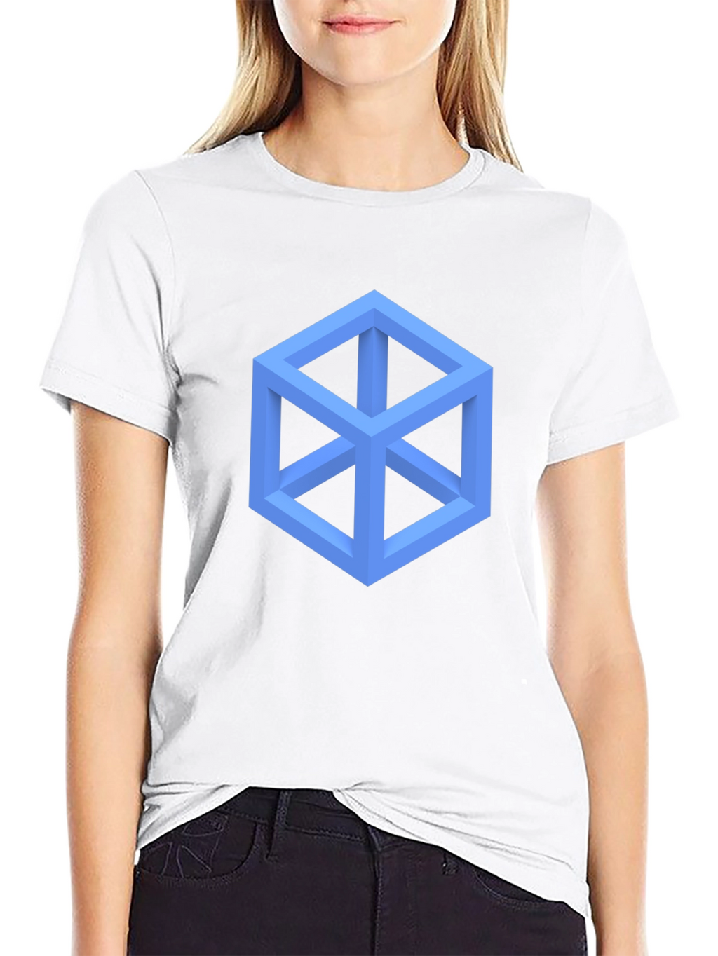 Geometric Illusion T-Shirt - Modern Design