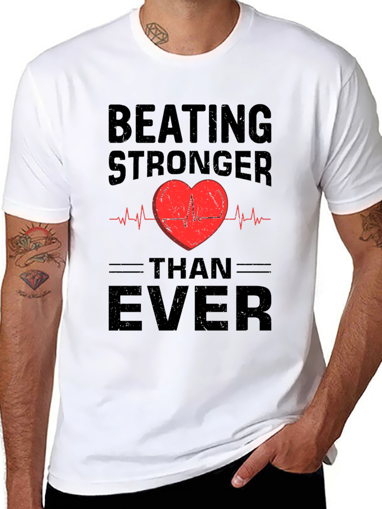 Beating Stronger Than Ever Graphic T-Shirt