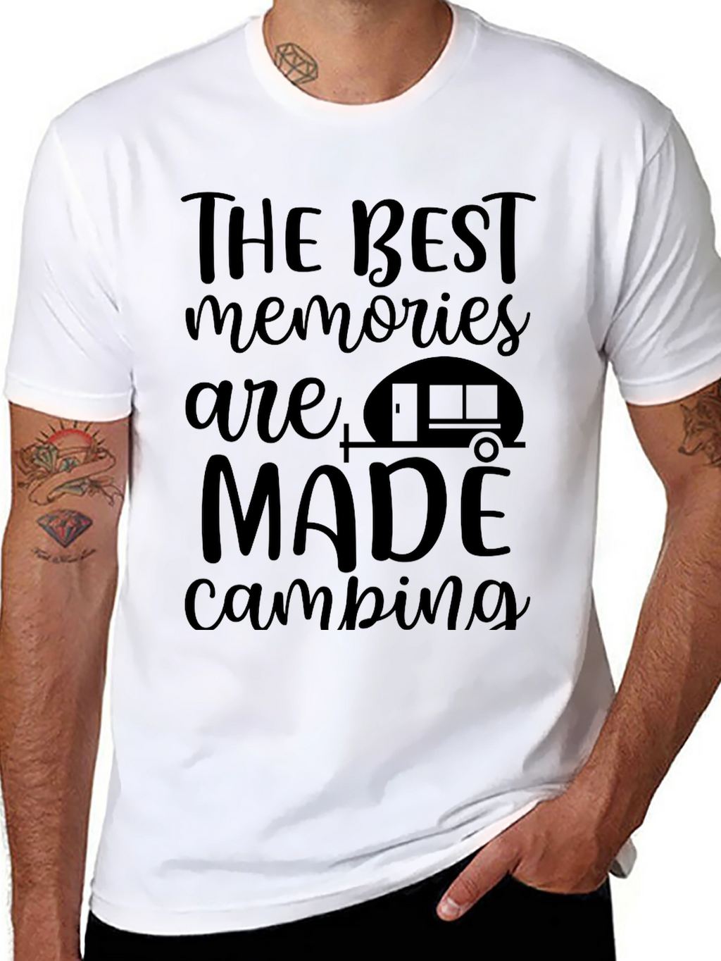 Camping Memories Black Graphic Tee
