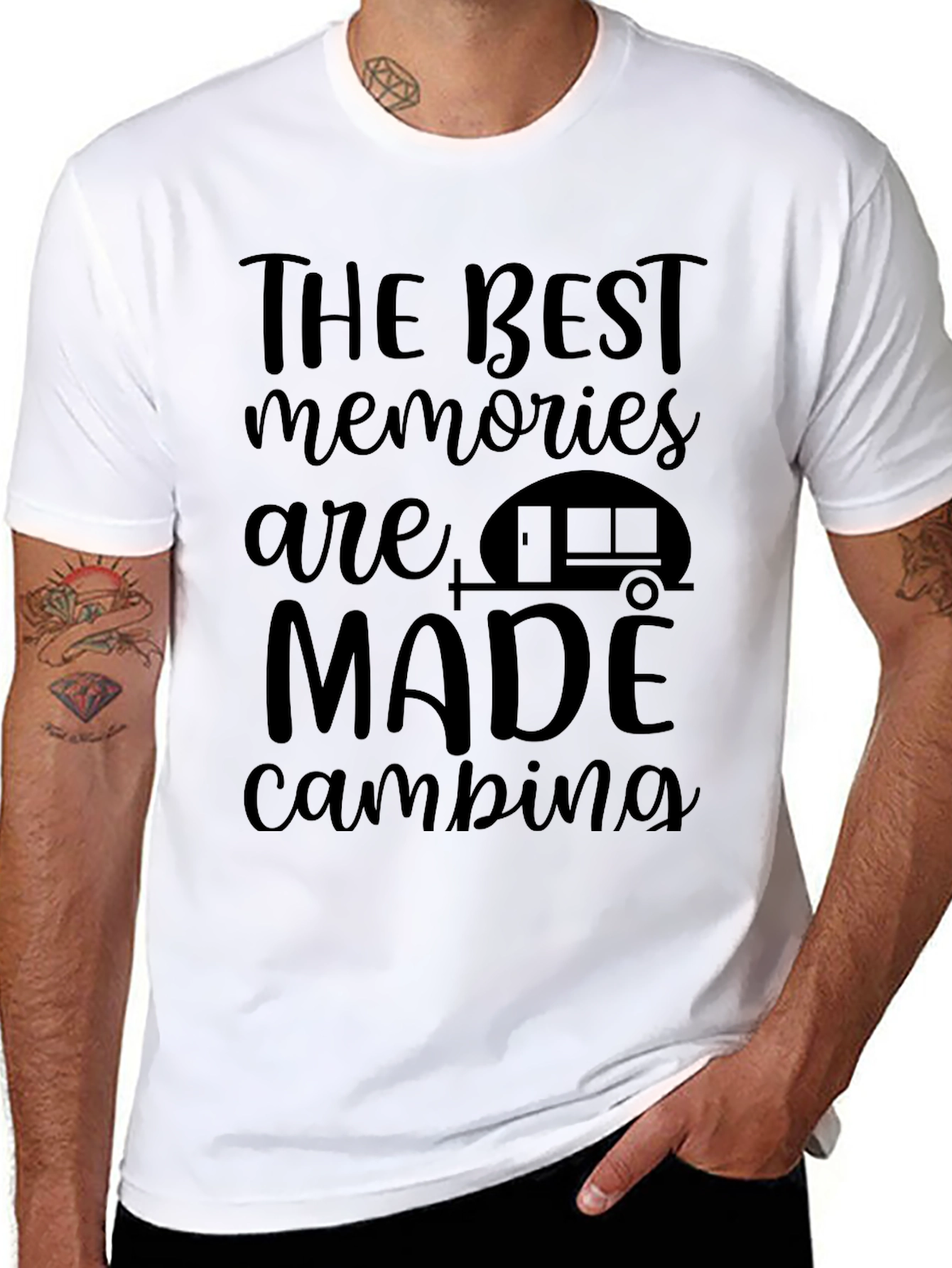 Camping Memories Black Graphic Tee