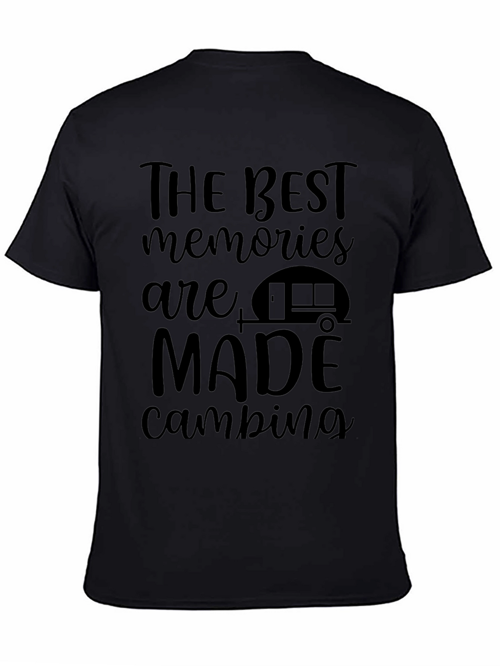Camping Memories Black Graphic Tee